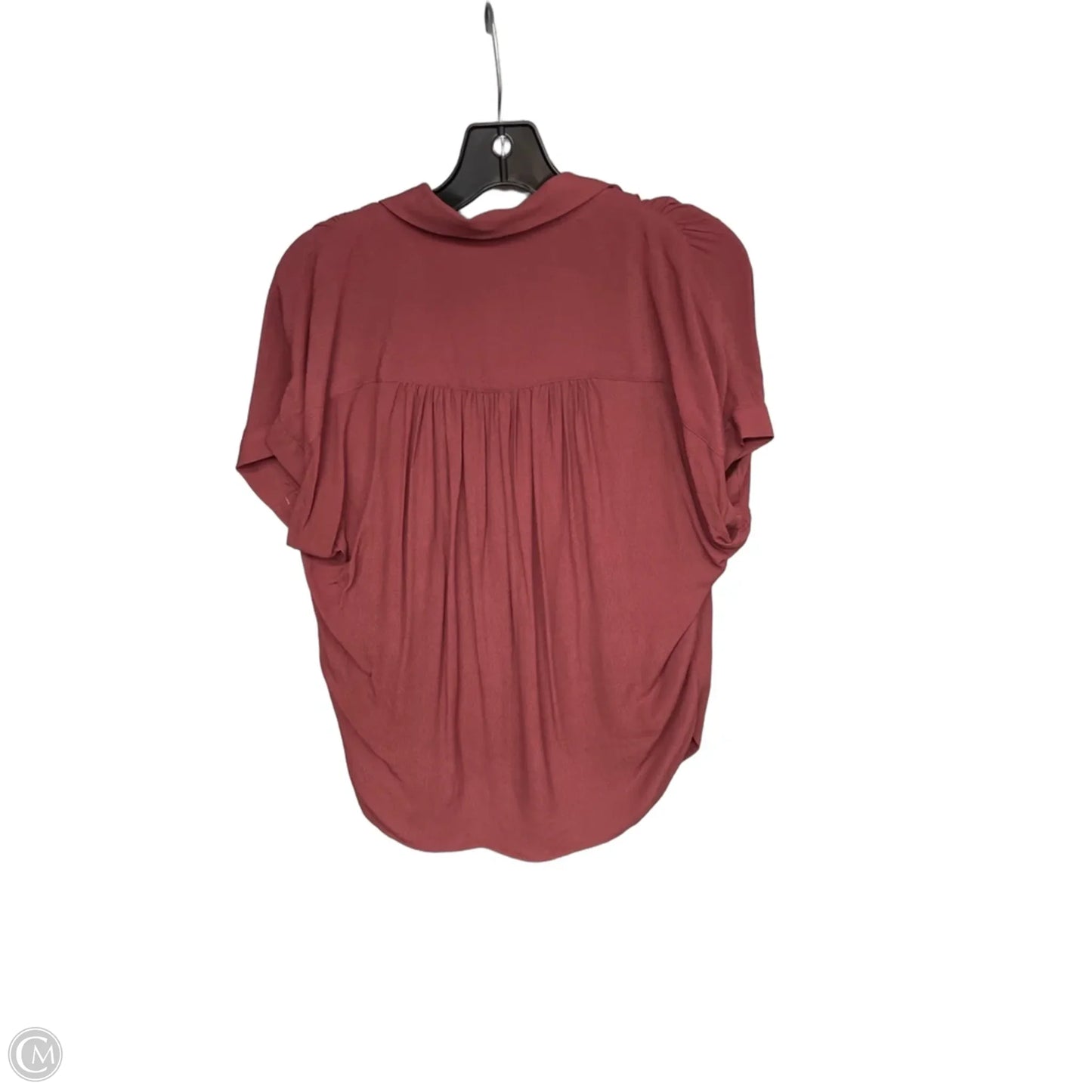 Top Short Sleeve By Madewell In Maroon, Size: M