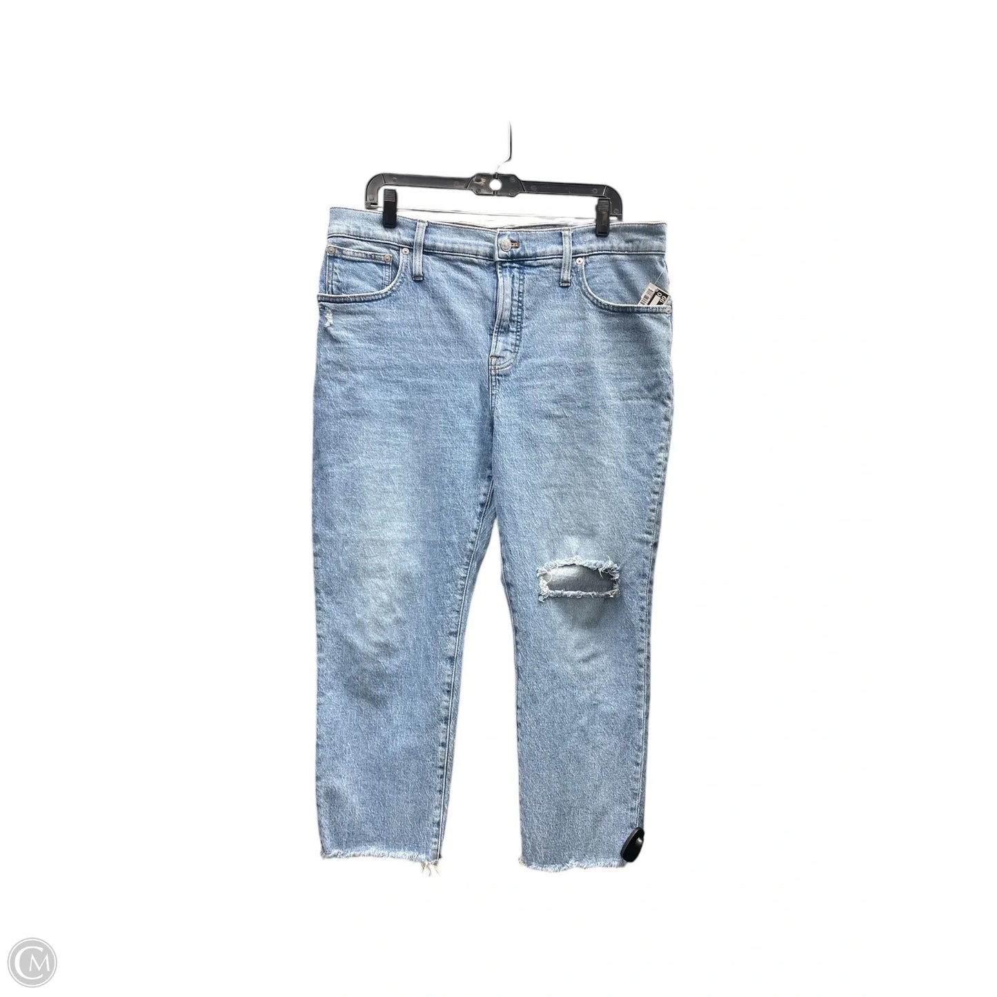 Jeans Straight By Madewell In Blue Denim, Size: 16