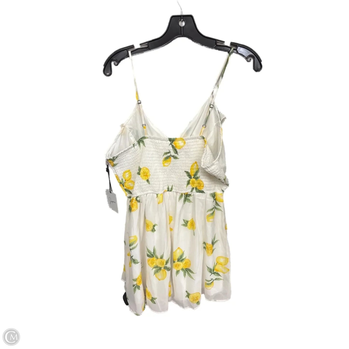 Dress Casual Midi By Japna In White & Yellow, Size: L