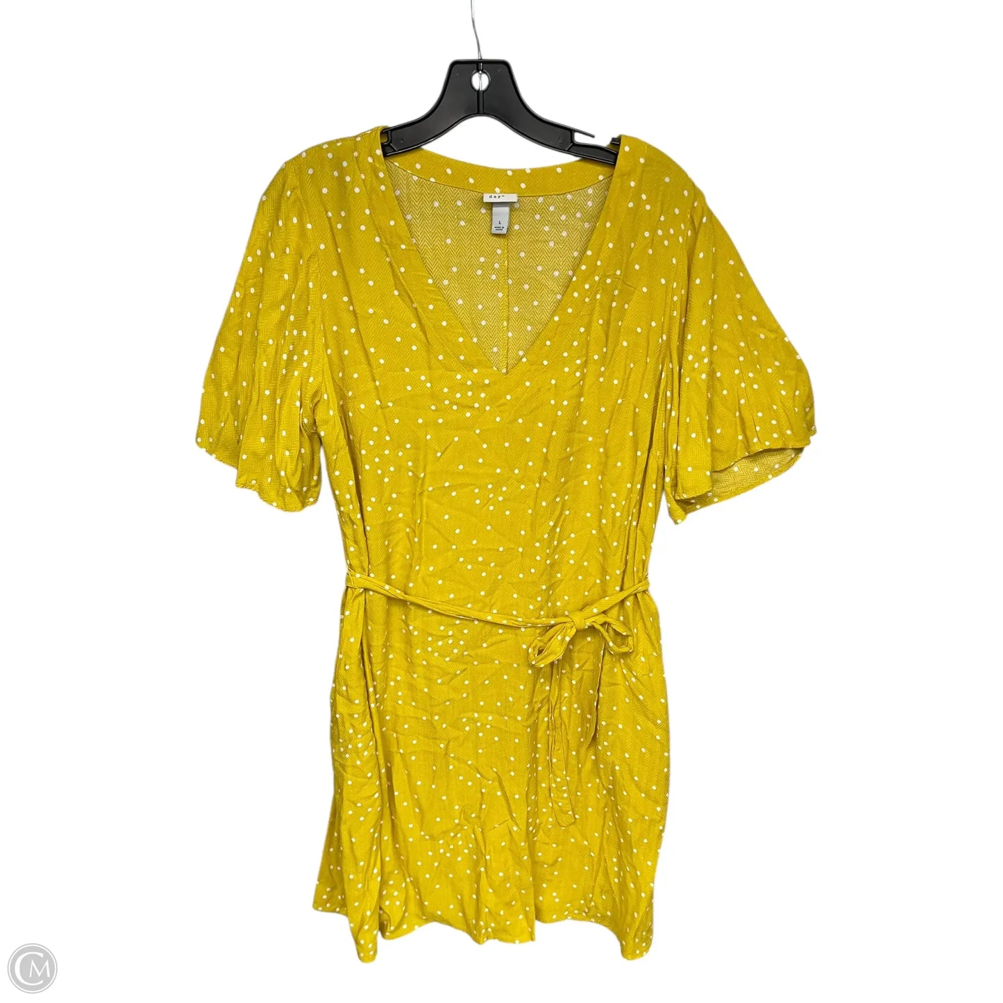 Dress Casual Short By A New Day In Yellow, Size: L