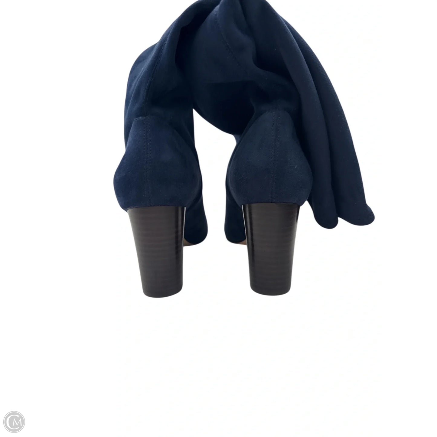 Boots Mid-calf Heels By Boden In Navy, Size: 8.5