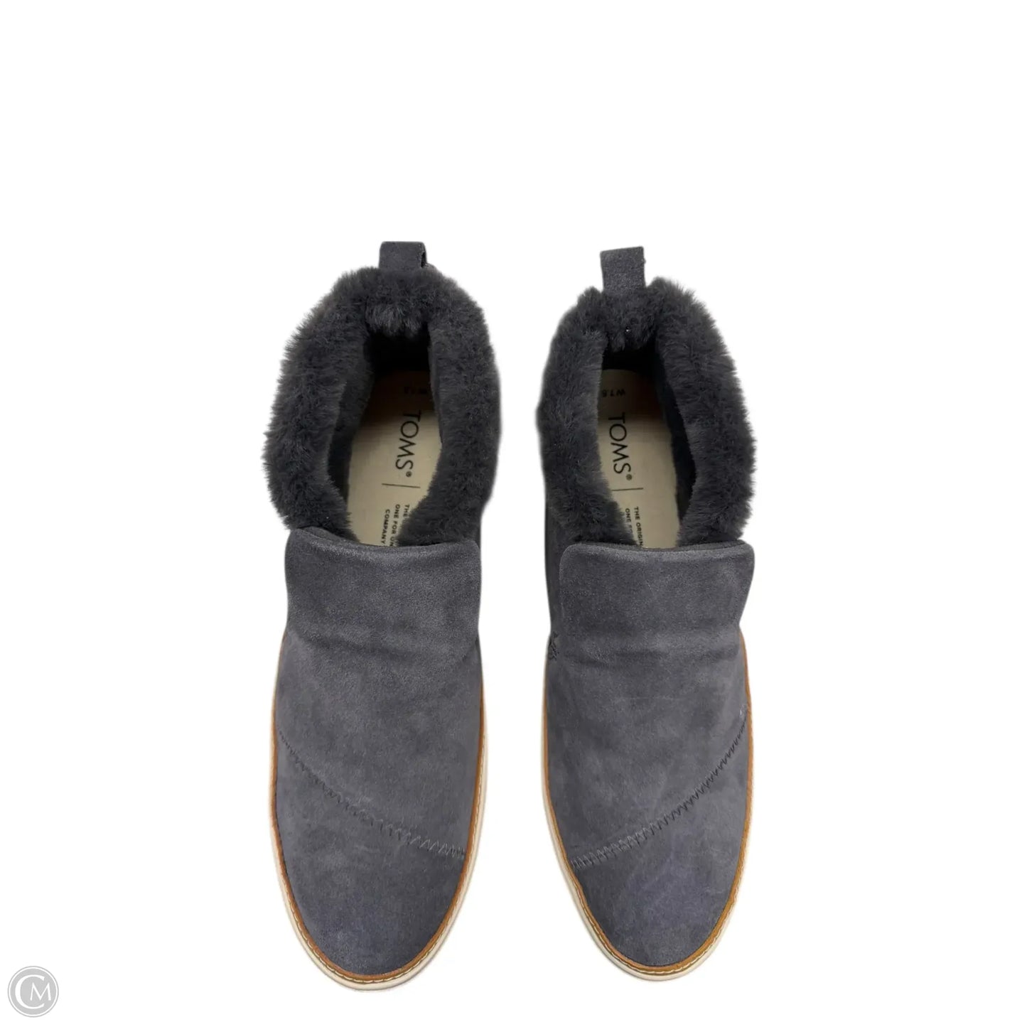 Shoes Flats By Toms In Grey, Size: 7.5