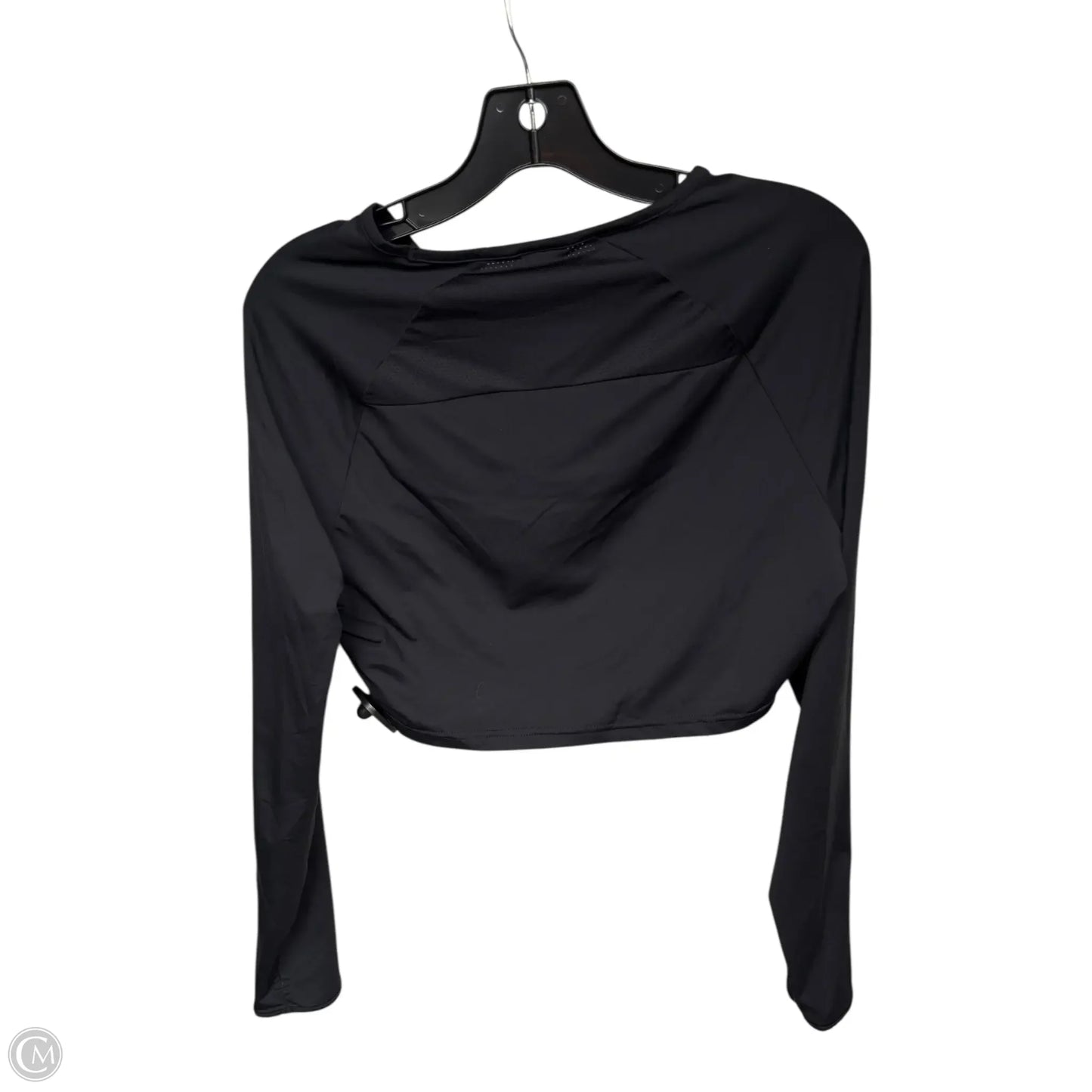 Athletic Top Long Sleeve Crewneck By Gym Shark In Black, Size: M