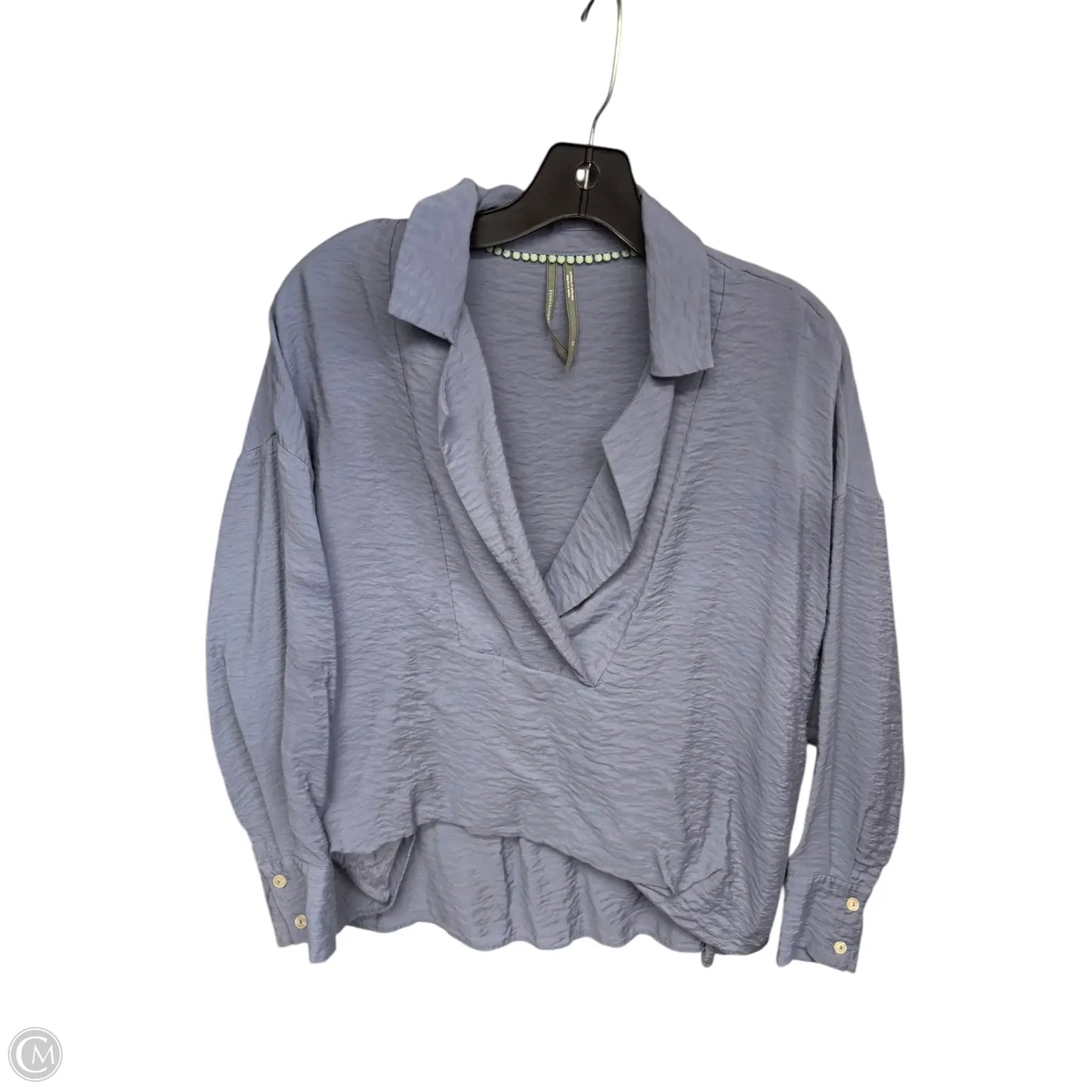 Top 3/4 Sleeve By Anthropologie In Blue, Size: Xs