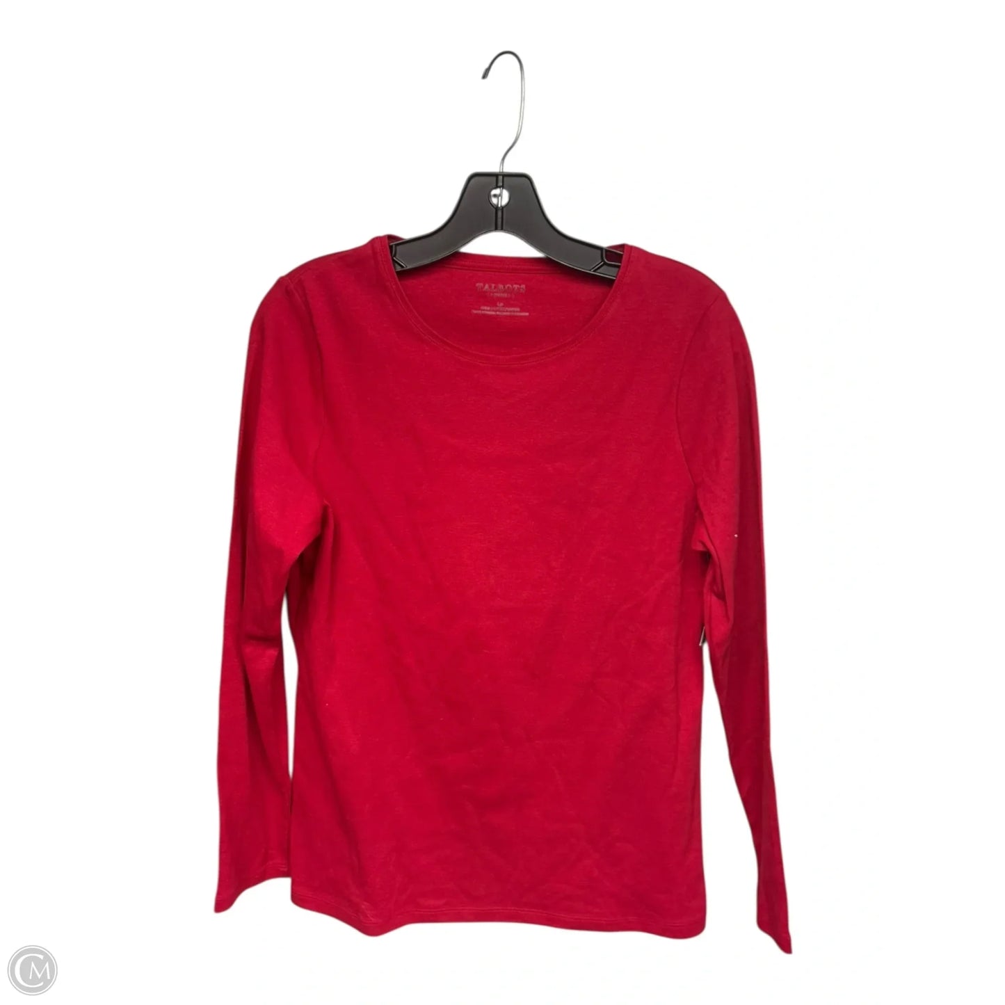Top Long Sleeve Basic By Talbots In Red, Size: Lp