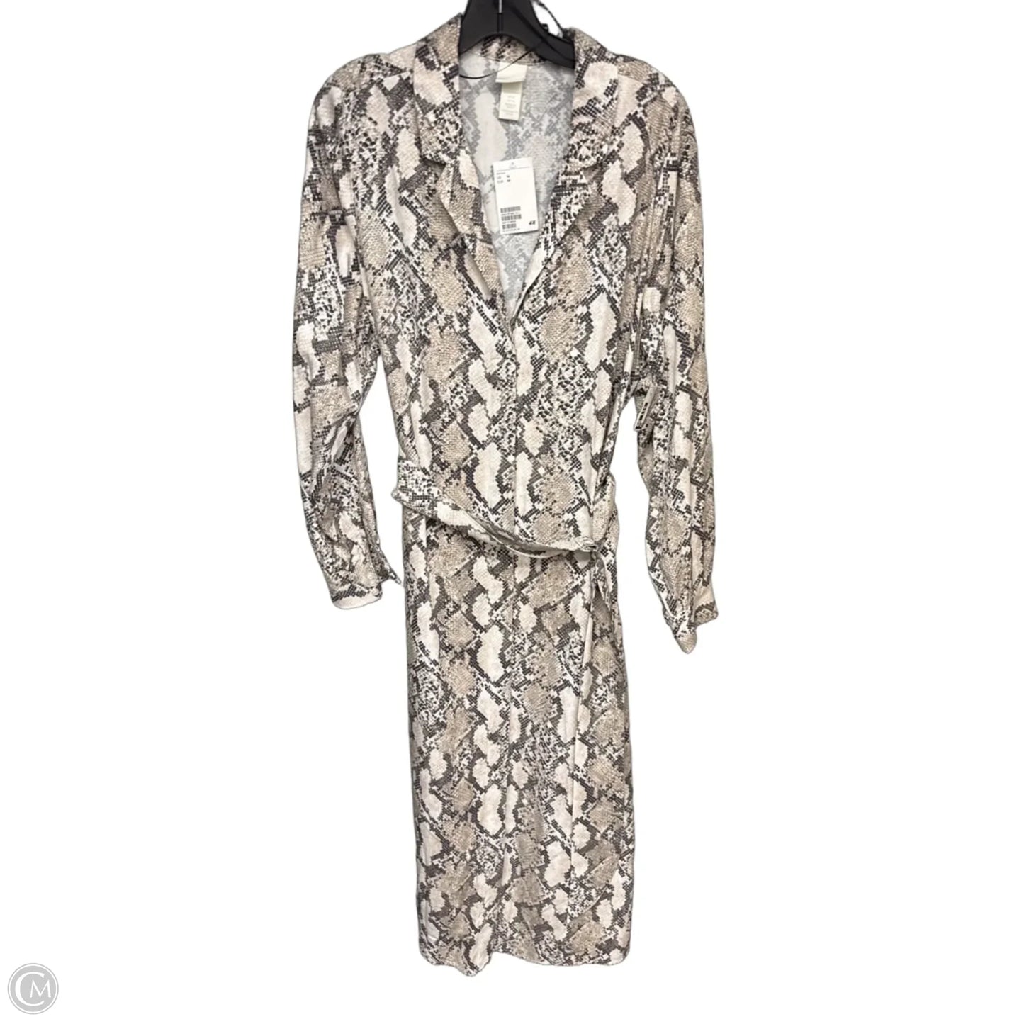 Dress Casual Maxi By H&m In Snakeskin Print, Size: 14
