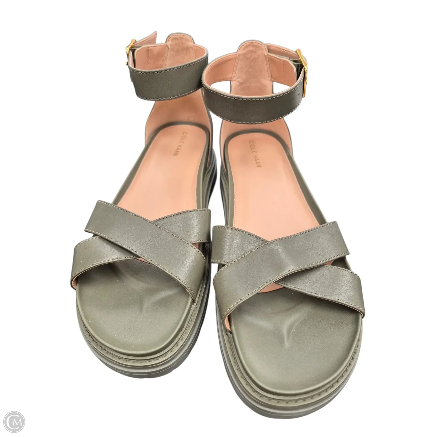 Sandals Flats By Cole-haan In Green, Size: 11