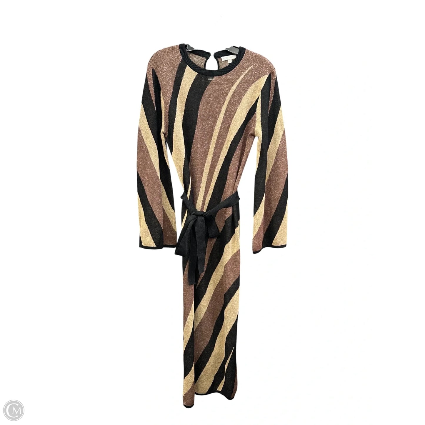 Dress Casual Maxi By Flying Tomato In Black & Brown, Size: L