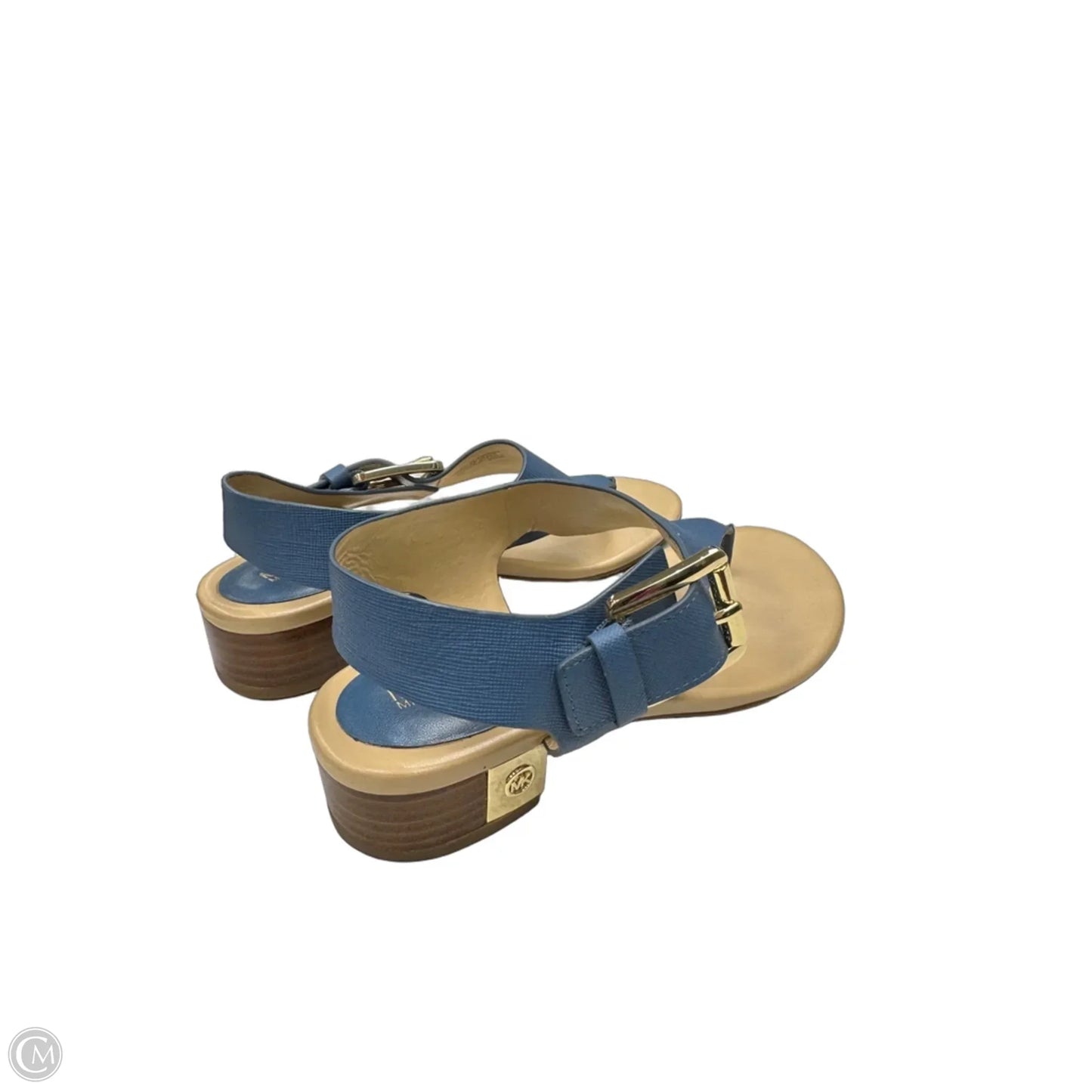 Sandals Flats By Michael By Michael Kors In Blue, Size: 6