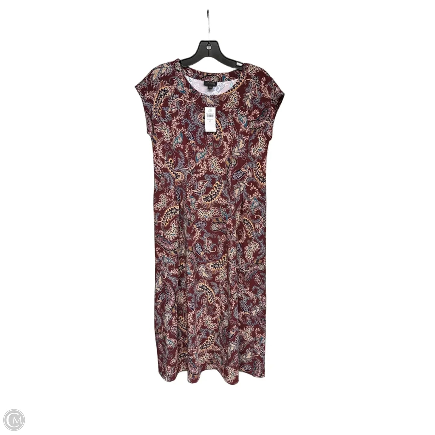 Dress Casual Maxi By J. Crew In Paisley Print, Size: Xs