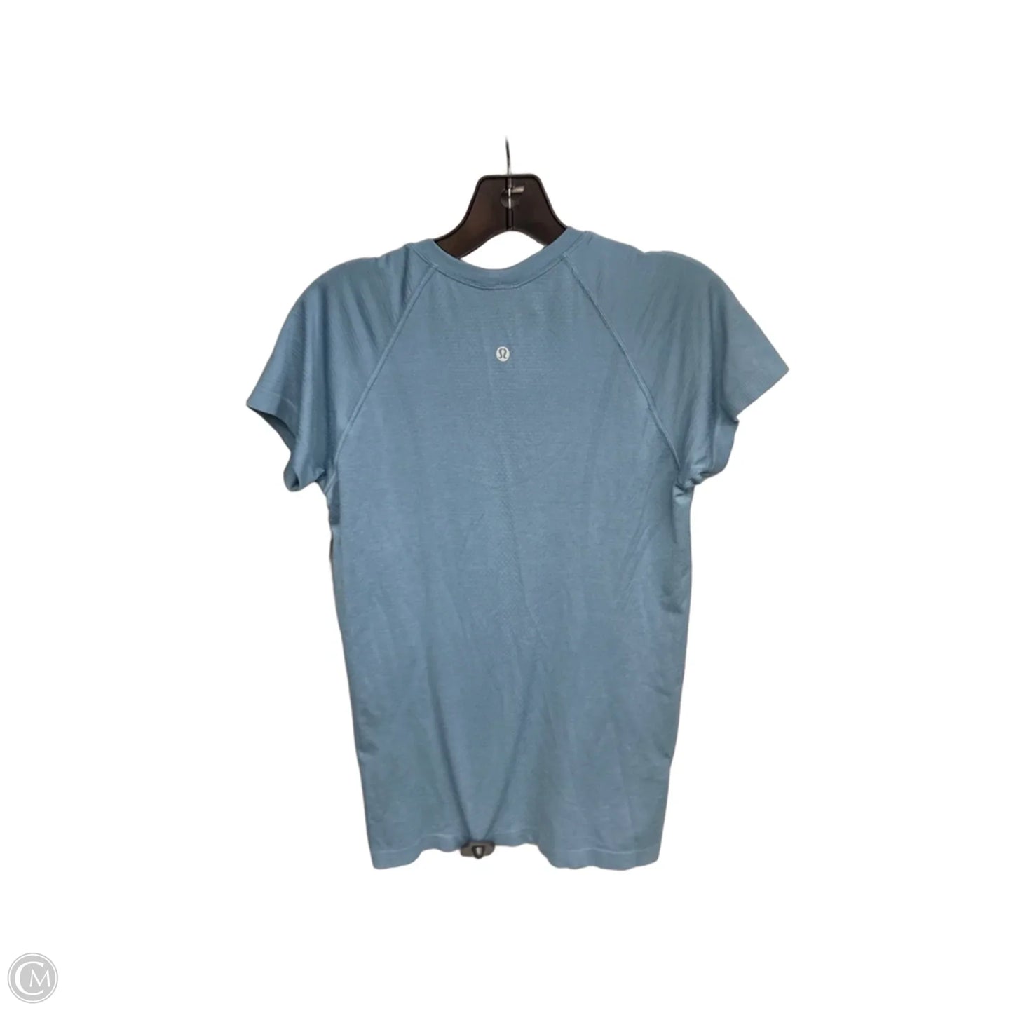 Athletic Top Short Sleeve By Lululemon In Teal, Size: M