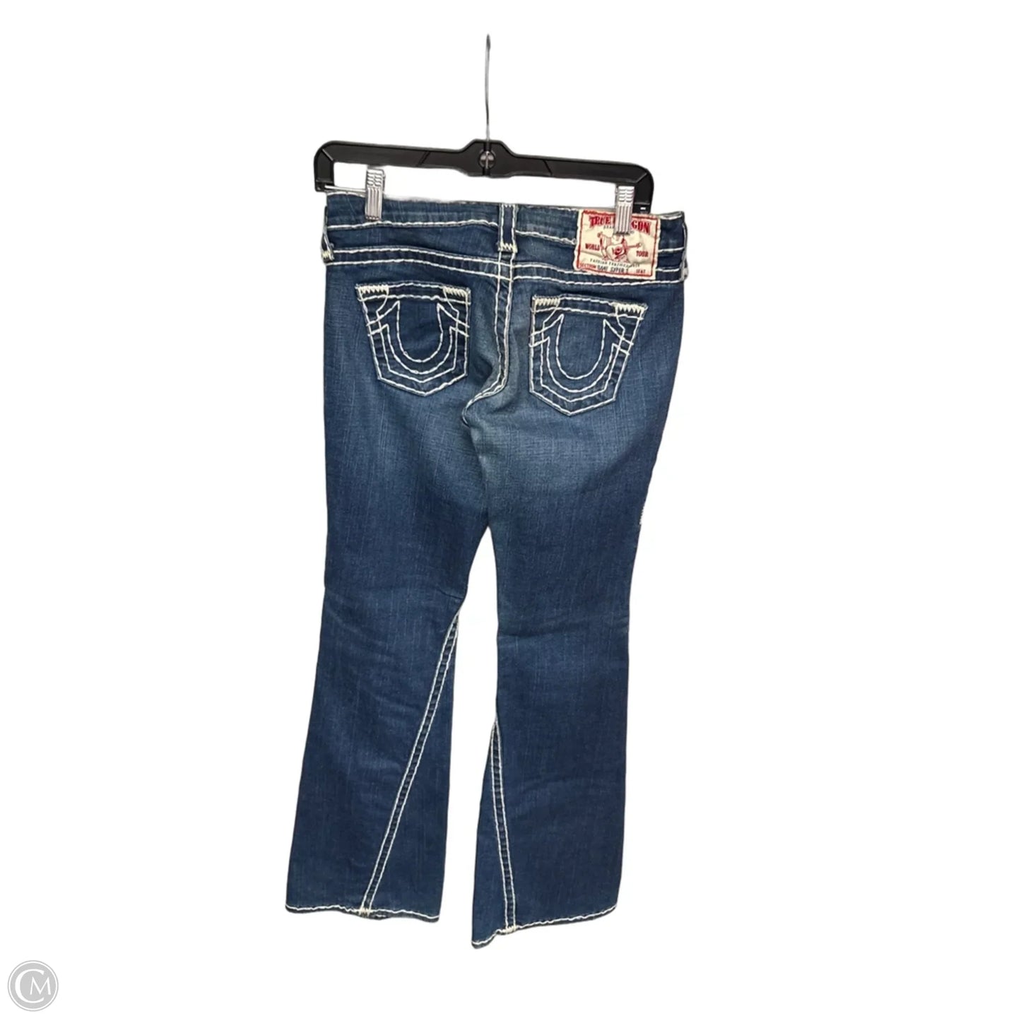 Jeans Boot Cut By True Religion In Blue Denim, Size: 4