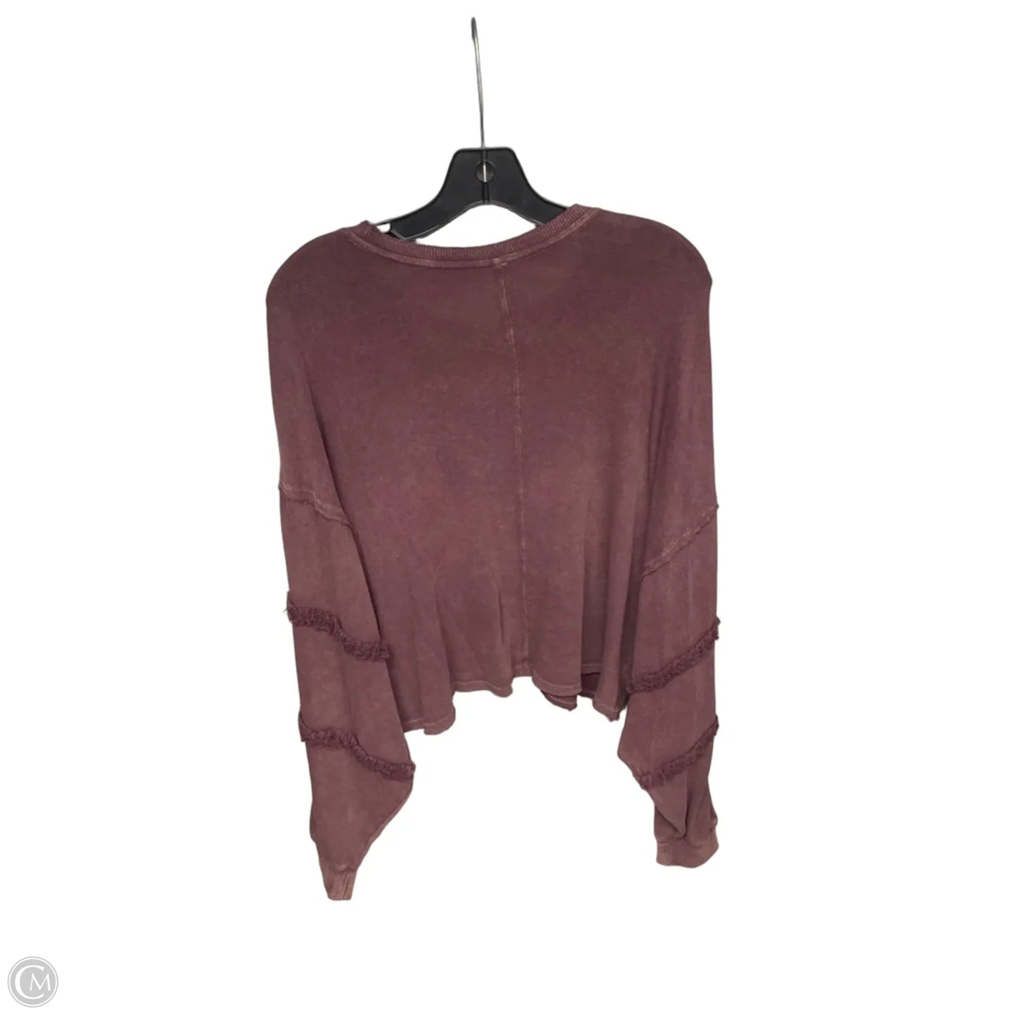 Top Long Sleeve By Free People In Purple, Size: S