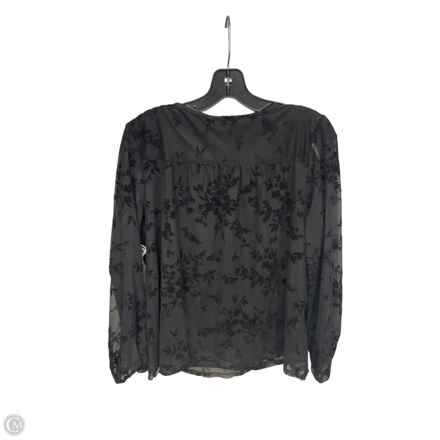 Top Long Sleeve By Dr2 In Black, Size: M