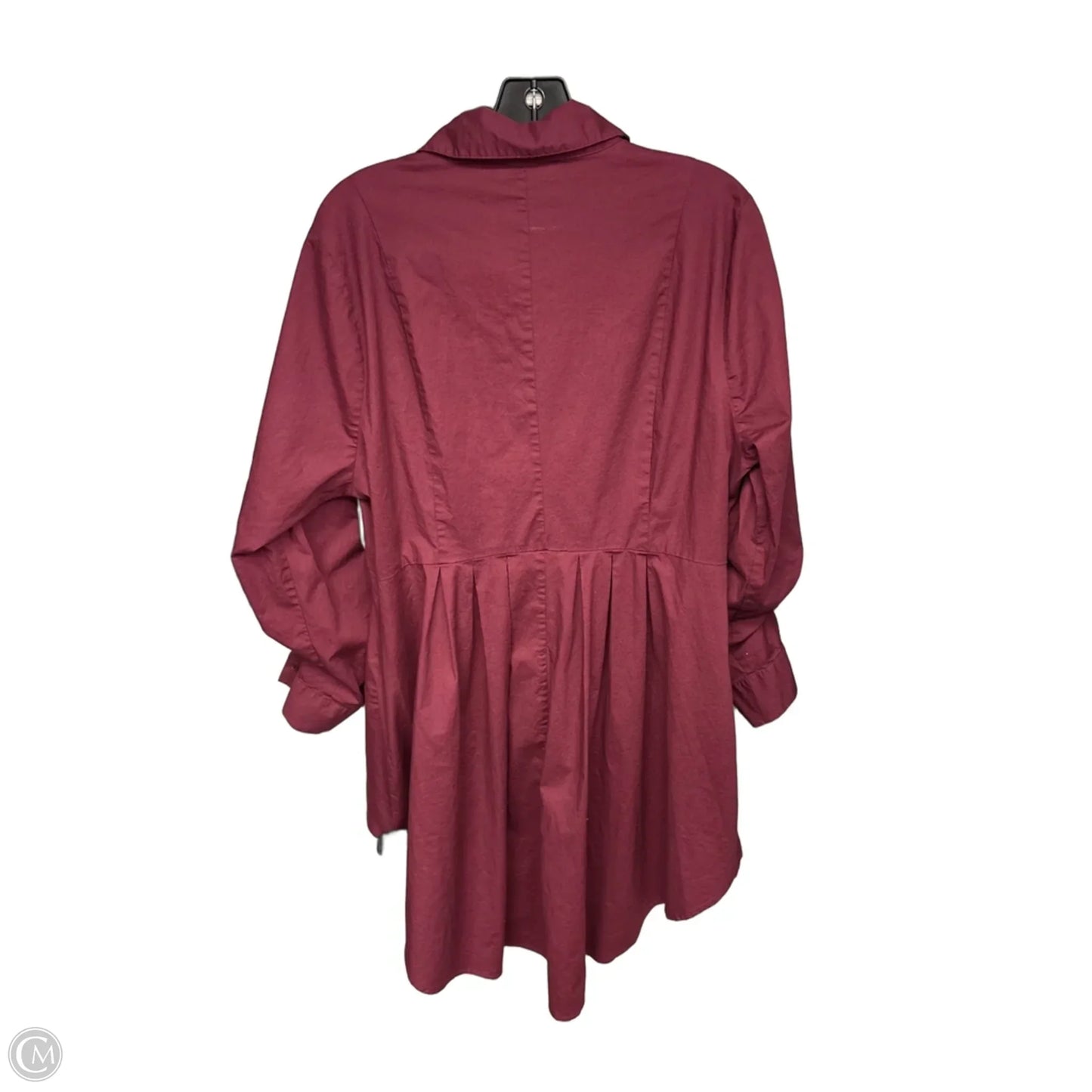 Top Long Sleeve By Lane Bryant In Red, Size: 16