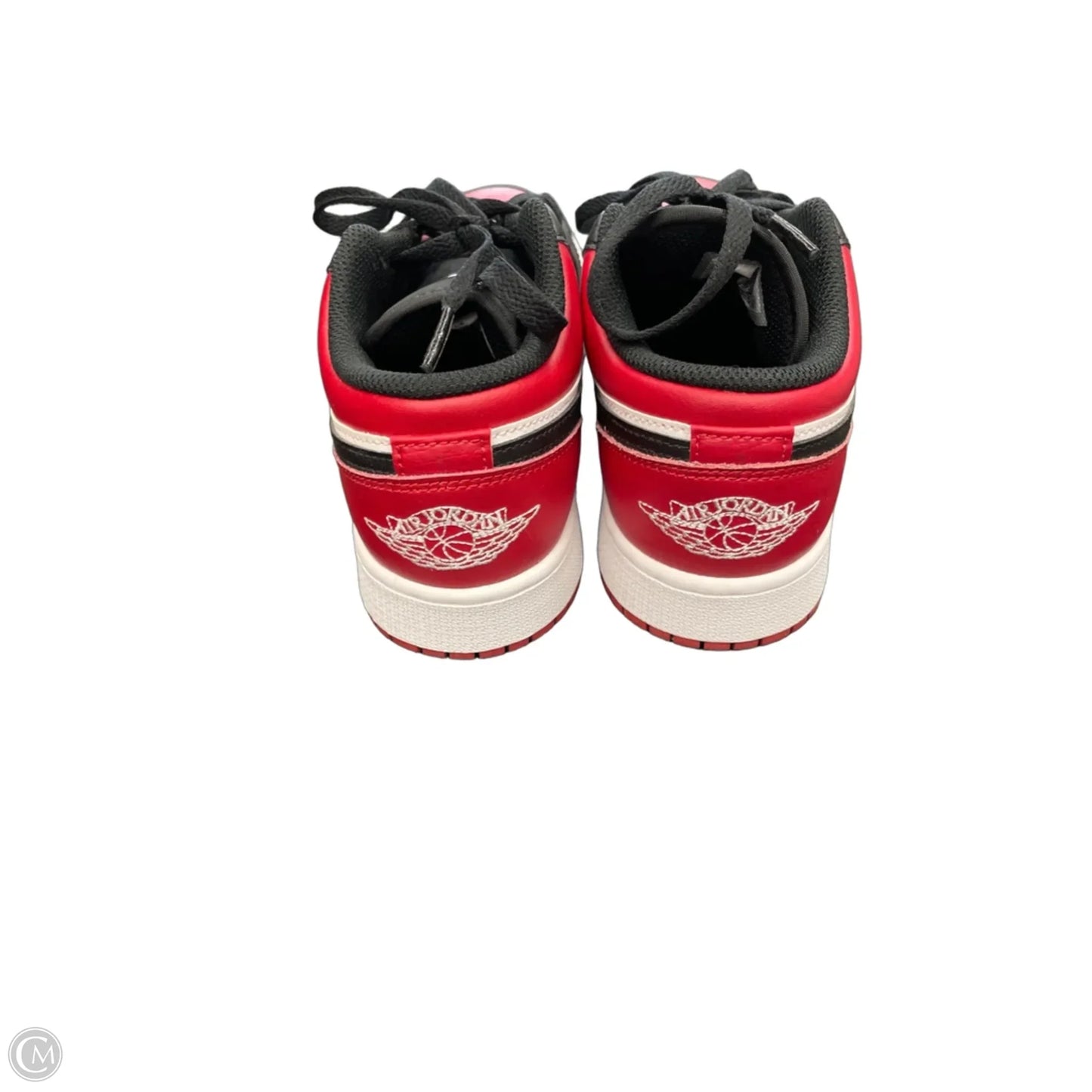 Shoes Luxury Designer By Jordan In Black & Red, Size: 6