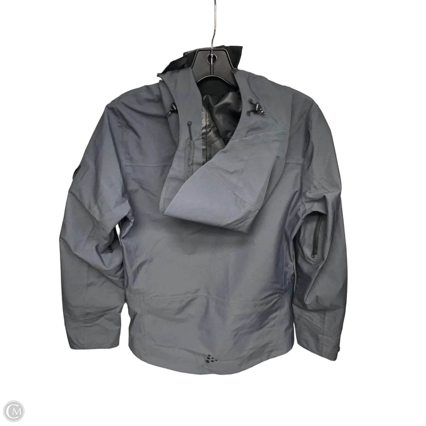 Jacket Windbreaker By Clothes Mentor In Grey, Size: S