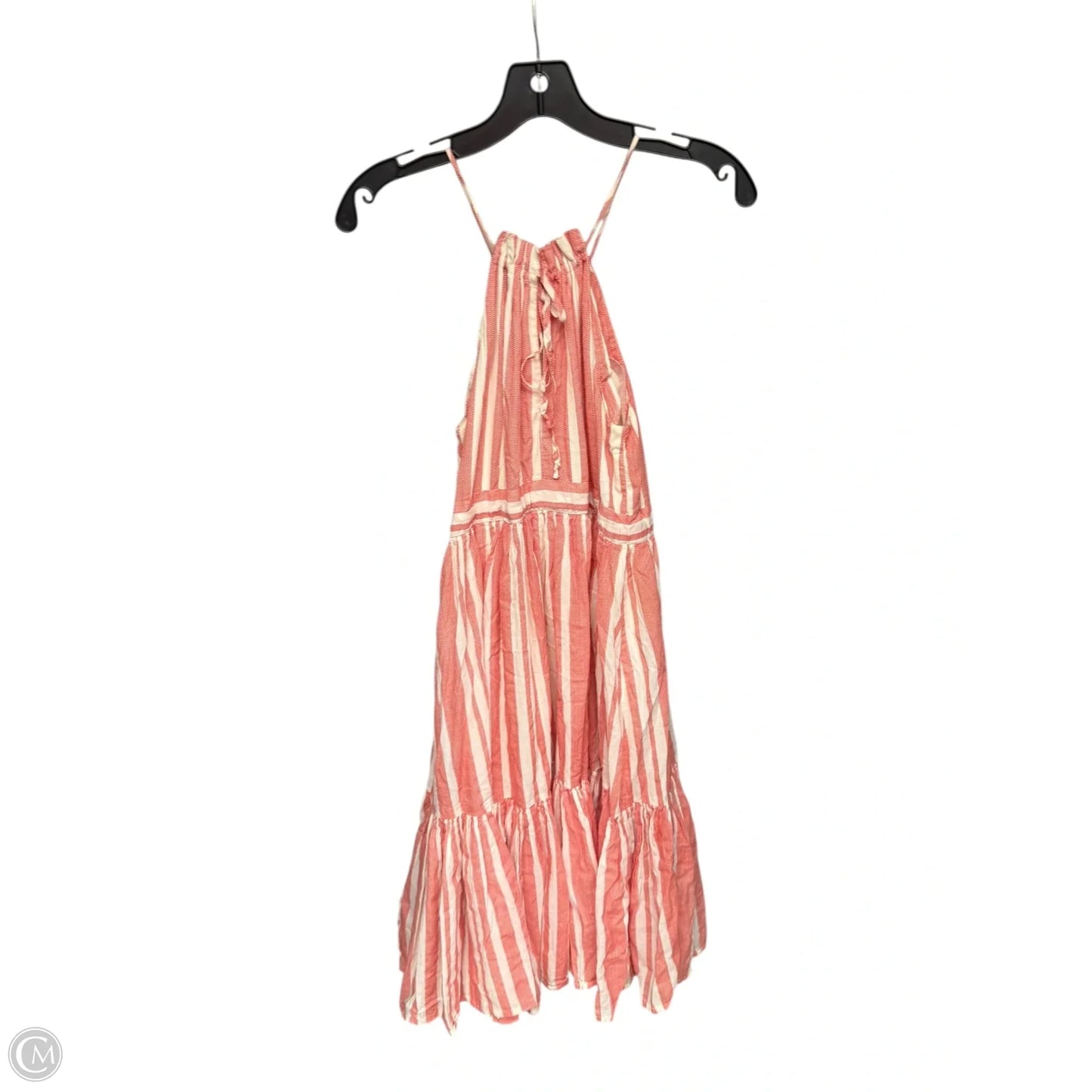Dress Casual Short By Eva Franco In Red & White, Size: M