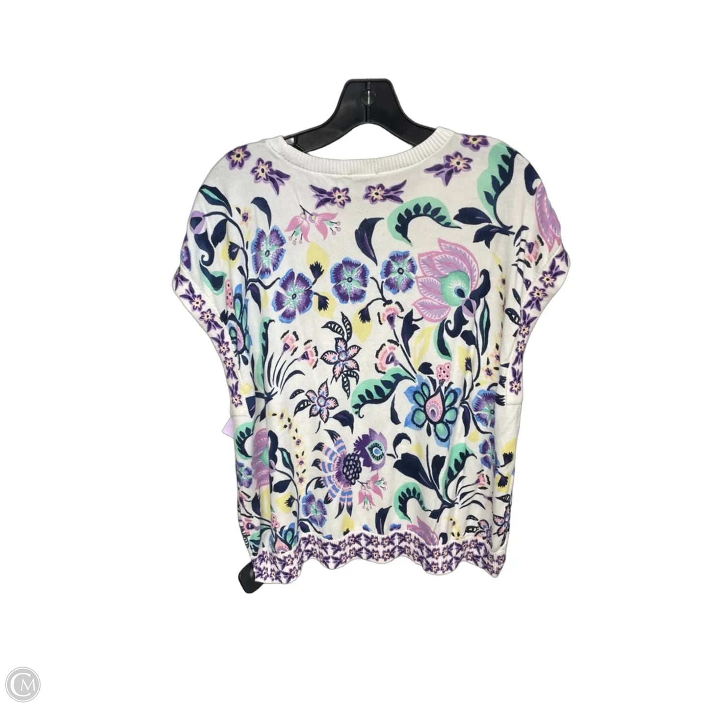 Top Sleeveless By Talbots In Floral Print, Size: Xl