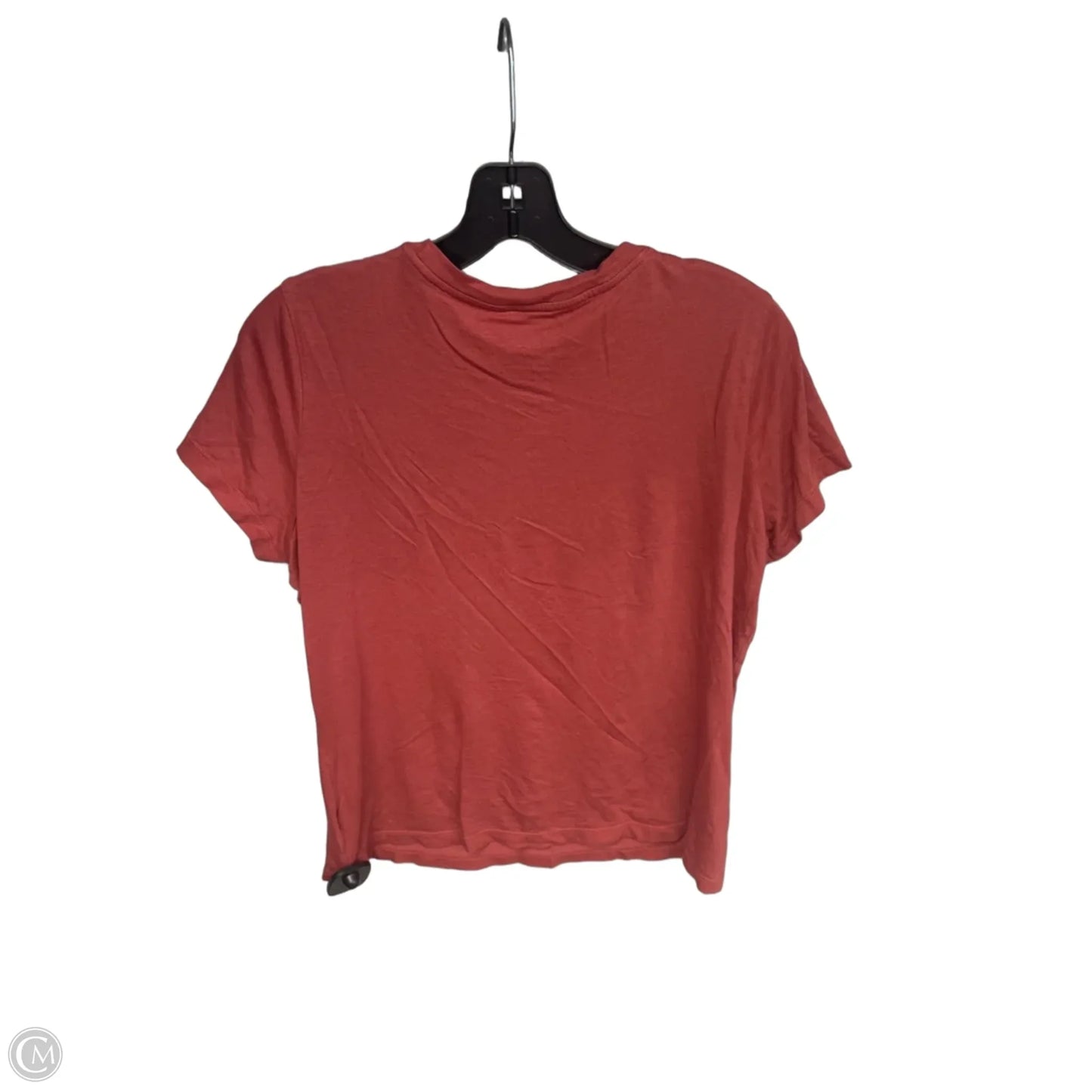 Top Short Sleeve Basic By A New Day In Red, Size: M