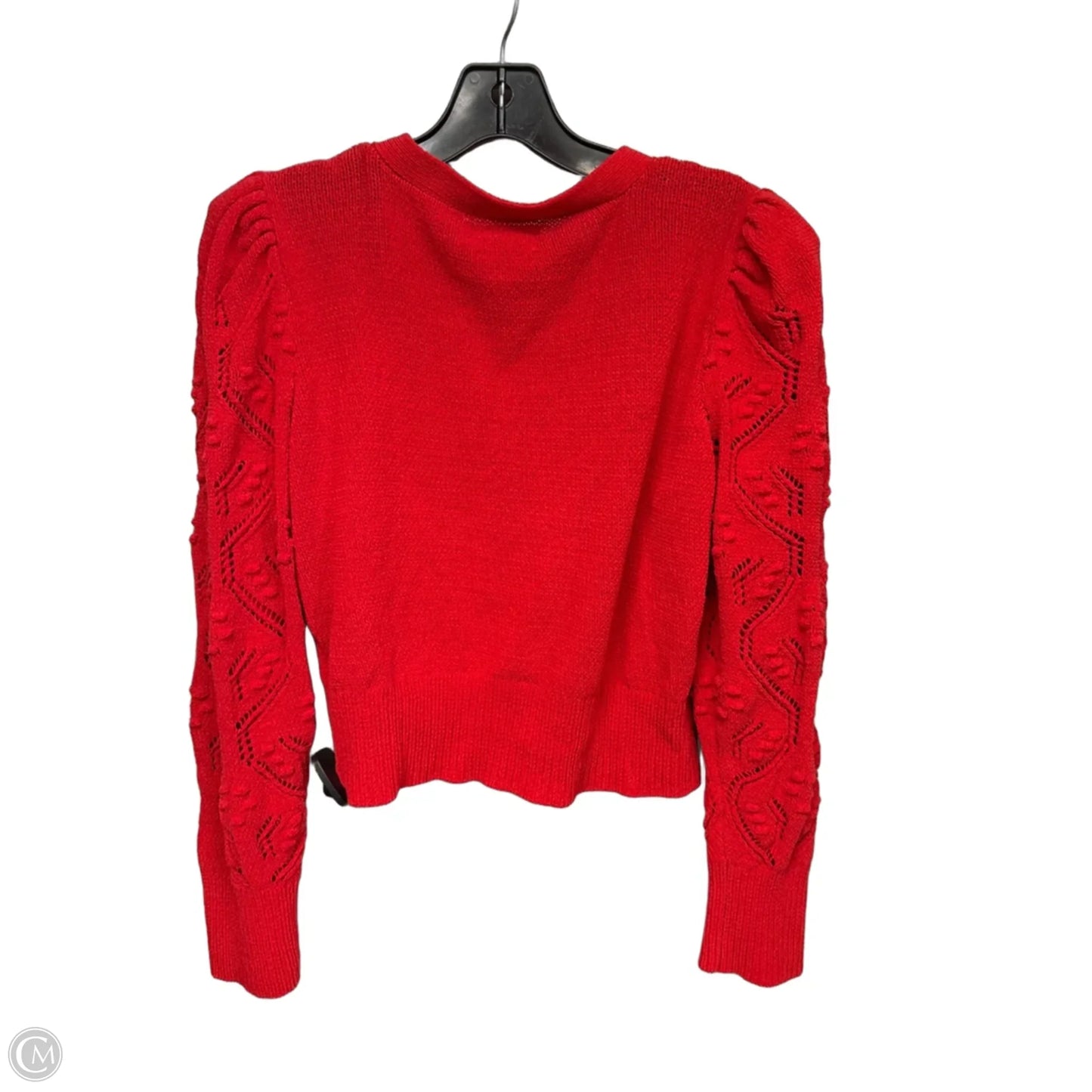 Sweater Cardigan By Jessica Simpson In Red, Size: L