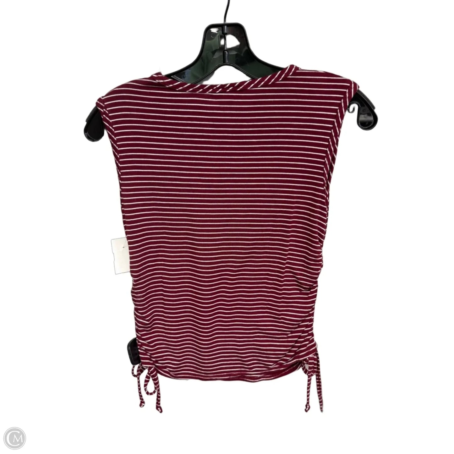 Top Sleeveless By Olivia Rae In Red & White, Size: S
