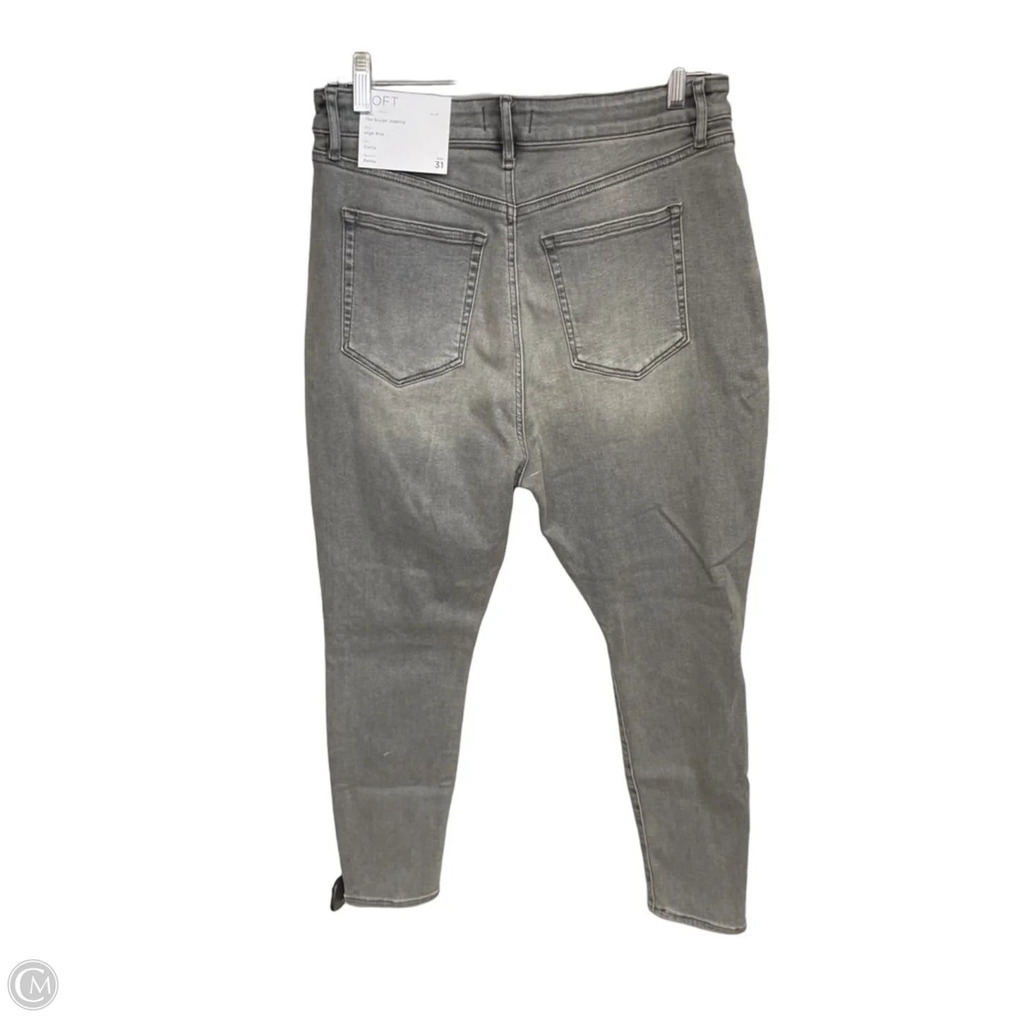 Jeans Skinny By Loft In Grey, Size: 12