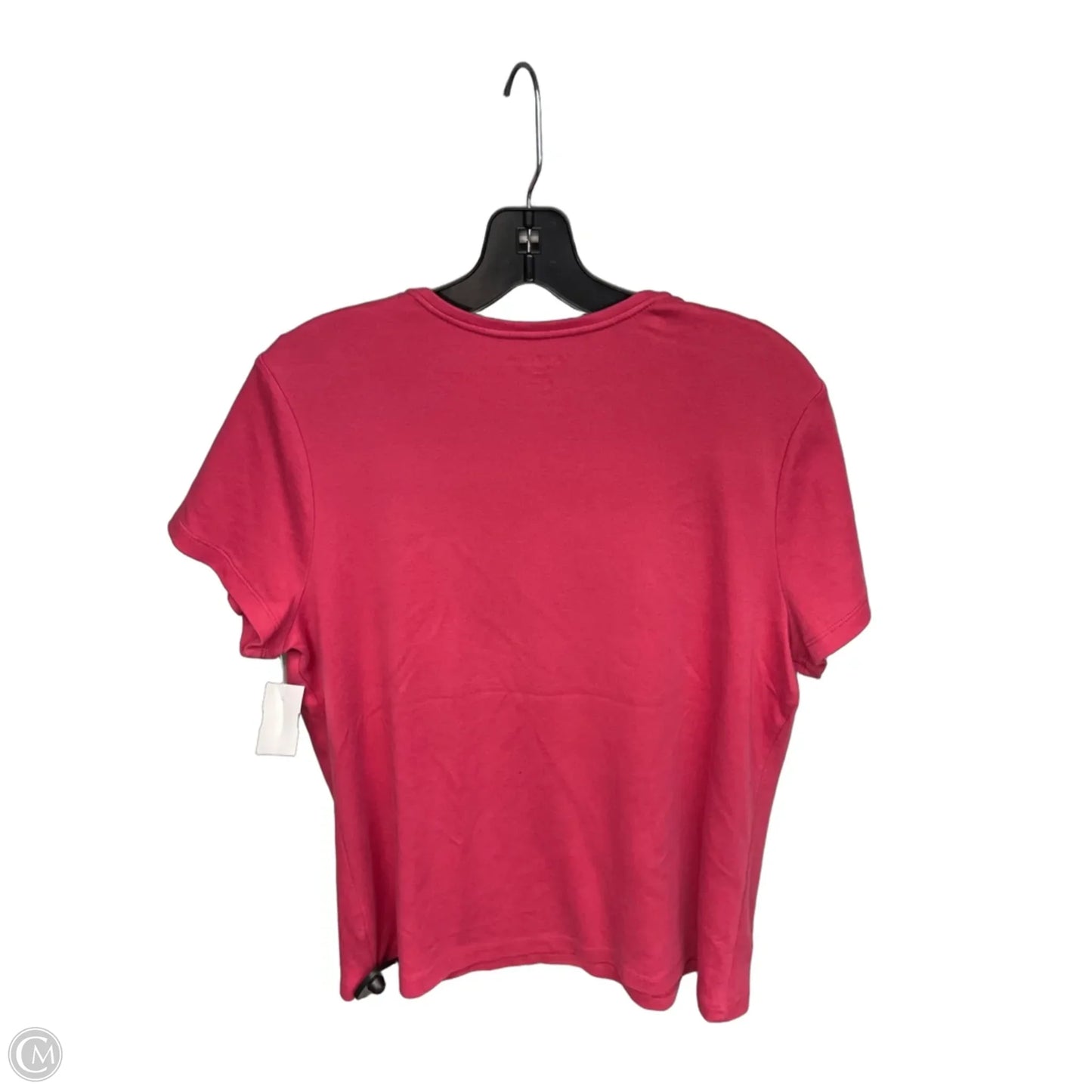 Top Short Sleeve By Croft And Barrow In Pink, Size: Xlp