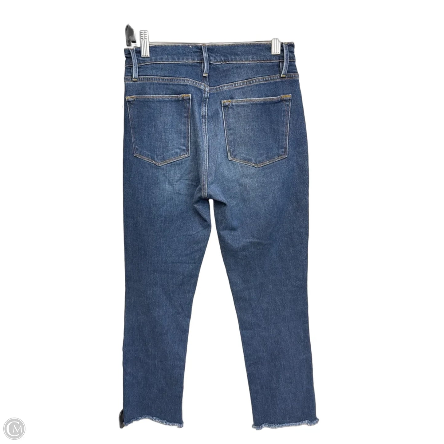 Jeans Cropped By Frame In Blue Denim, Size: 2