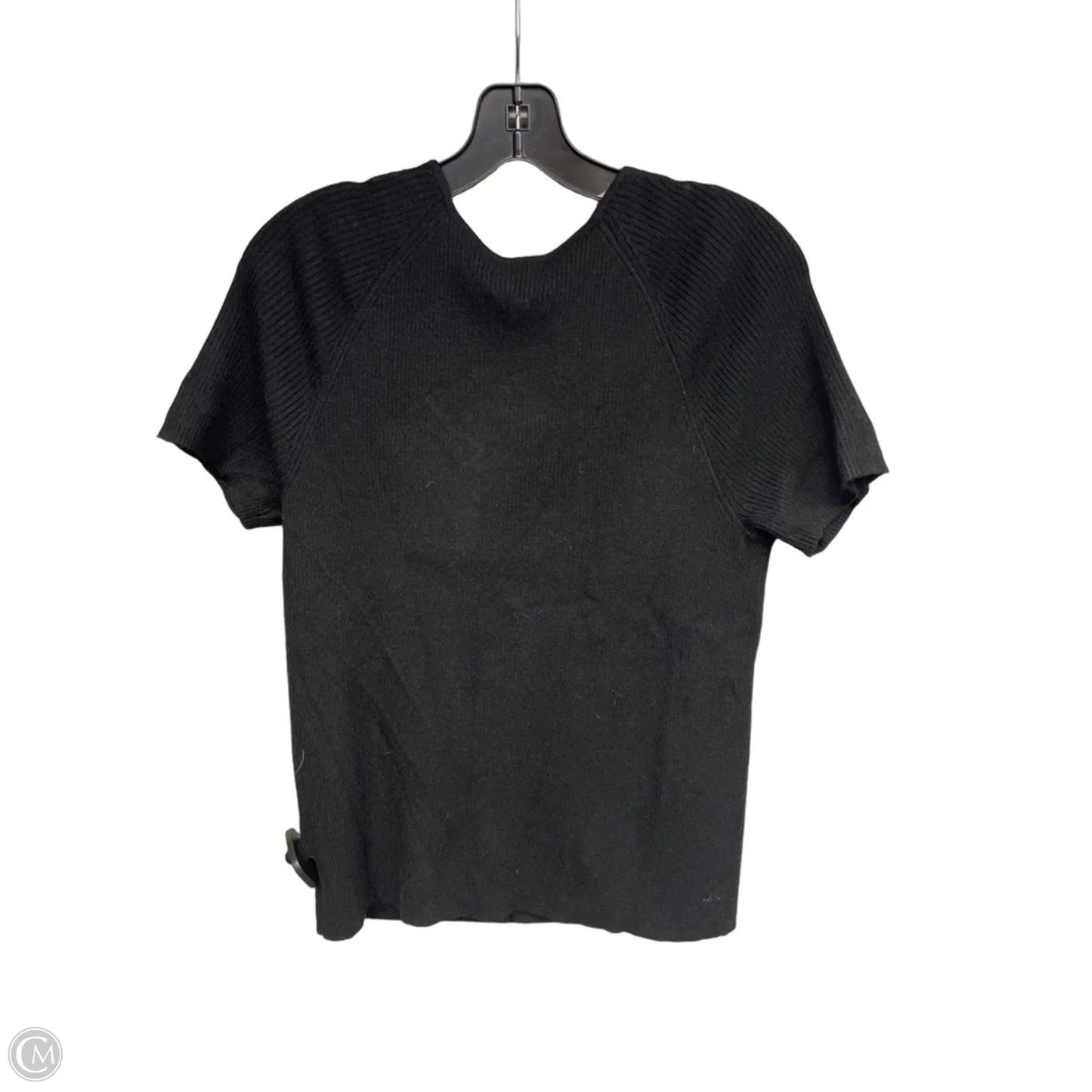 Top Short Sleeve By Halogen In Black, Size: Xl
