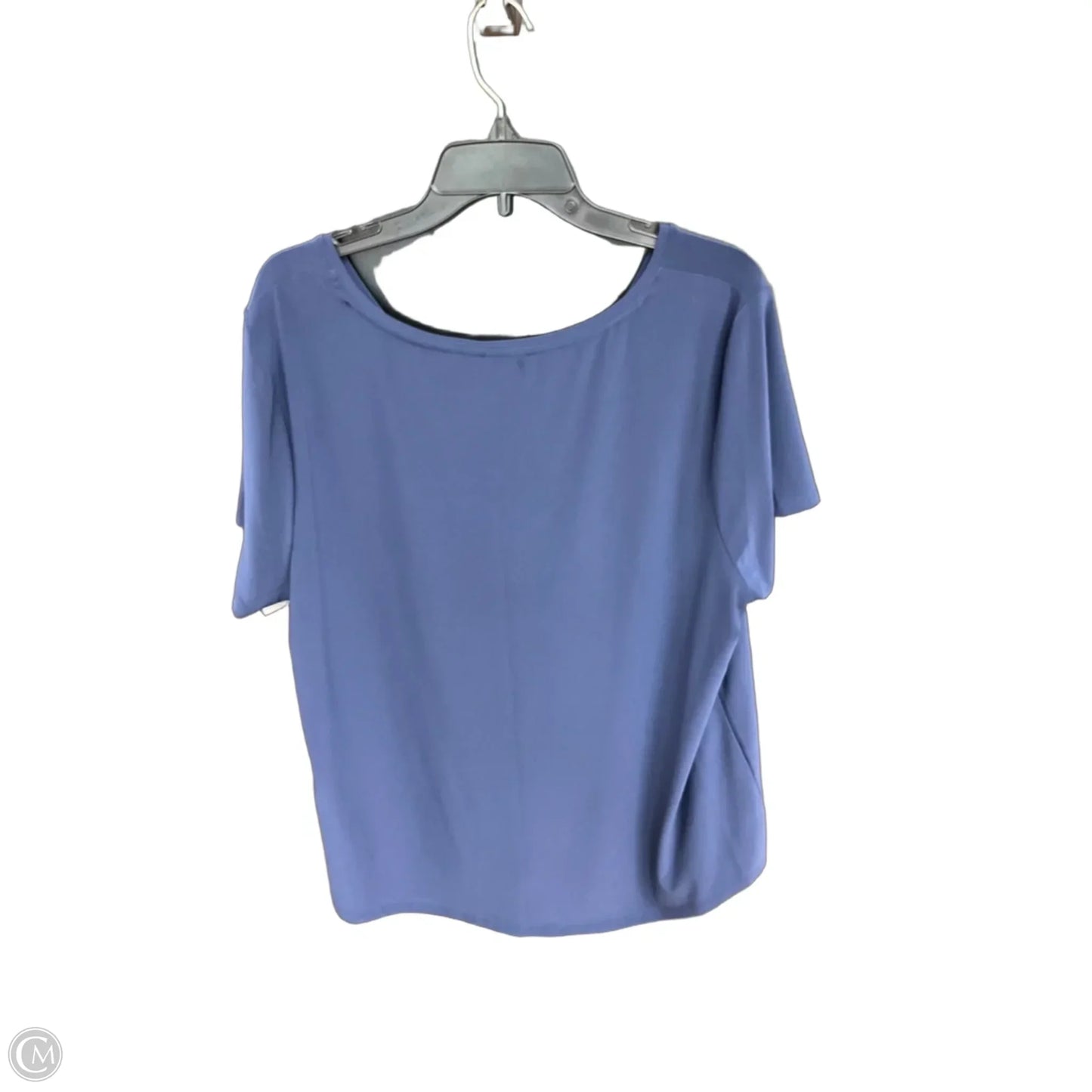 Top Short Sleeve Basic By Roz And Ali In Navy, Size: 2x