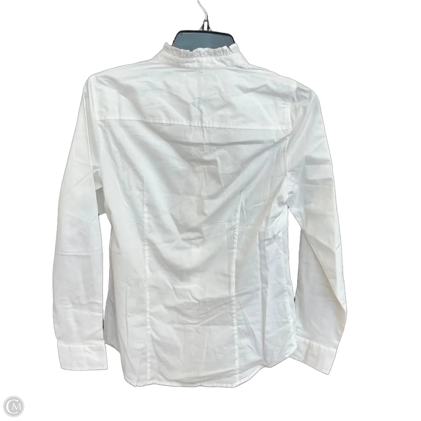 Blouse Long Sleeve By J. Crew In White, Size: Xs