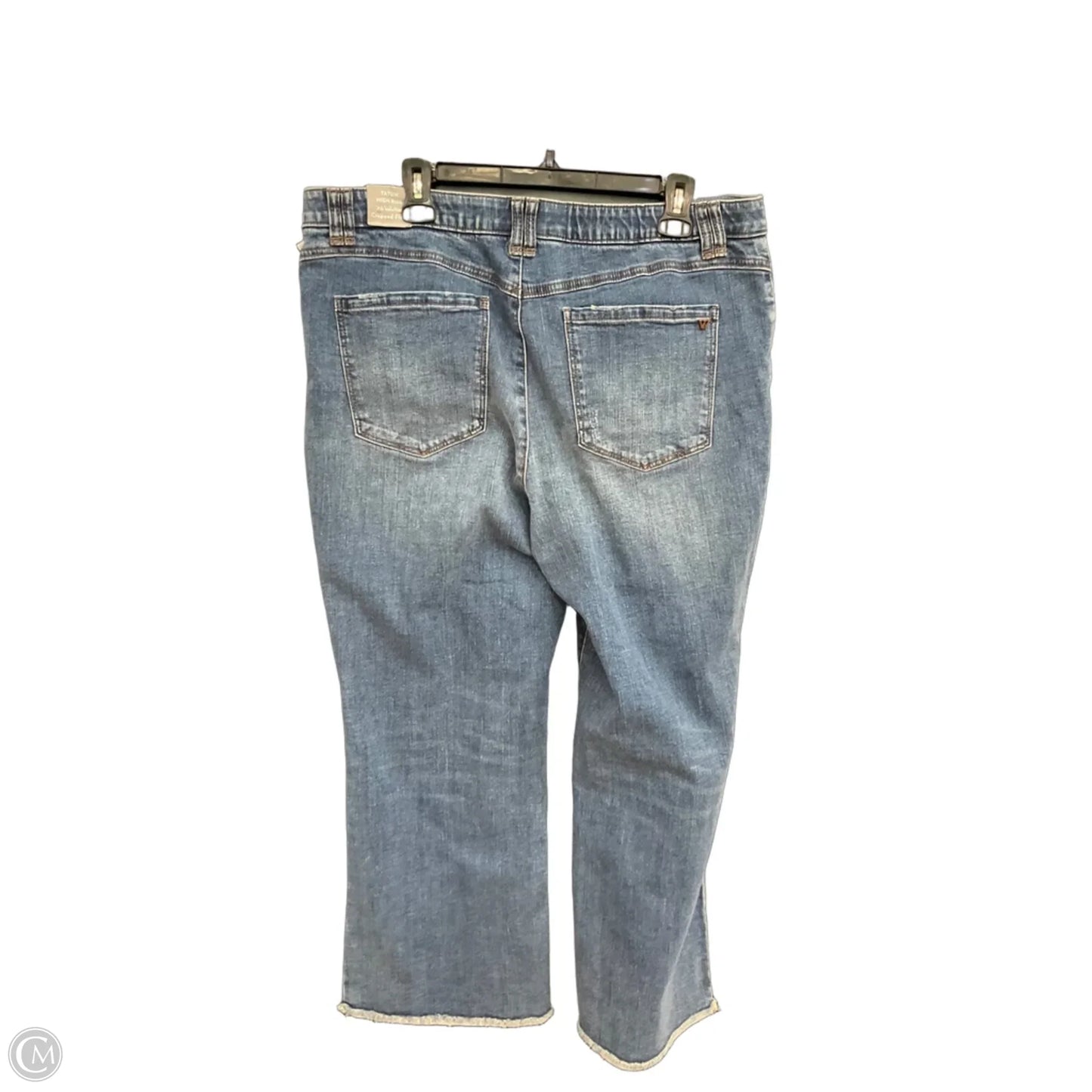 Jeans Cropped By Wit & Wisdom In Blue Denim, Size: 18
