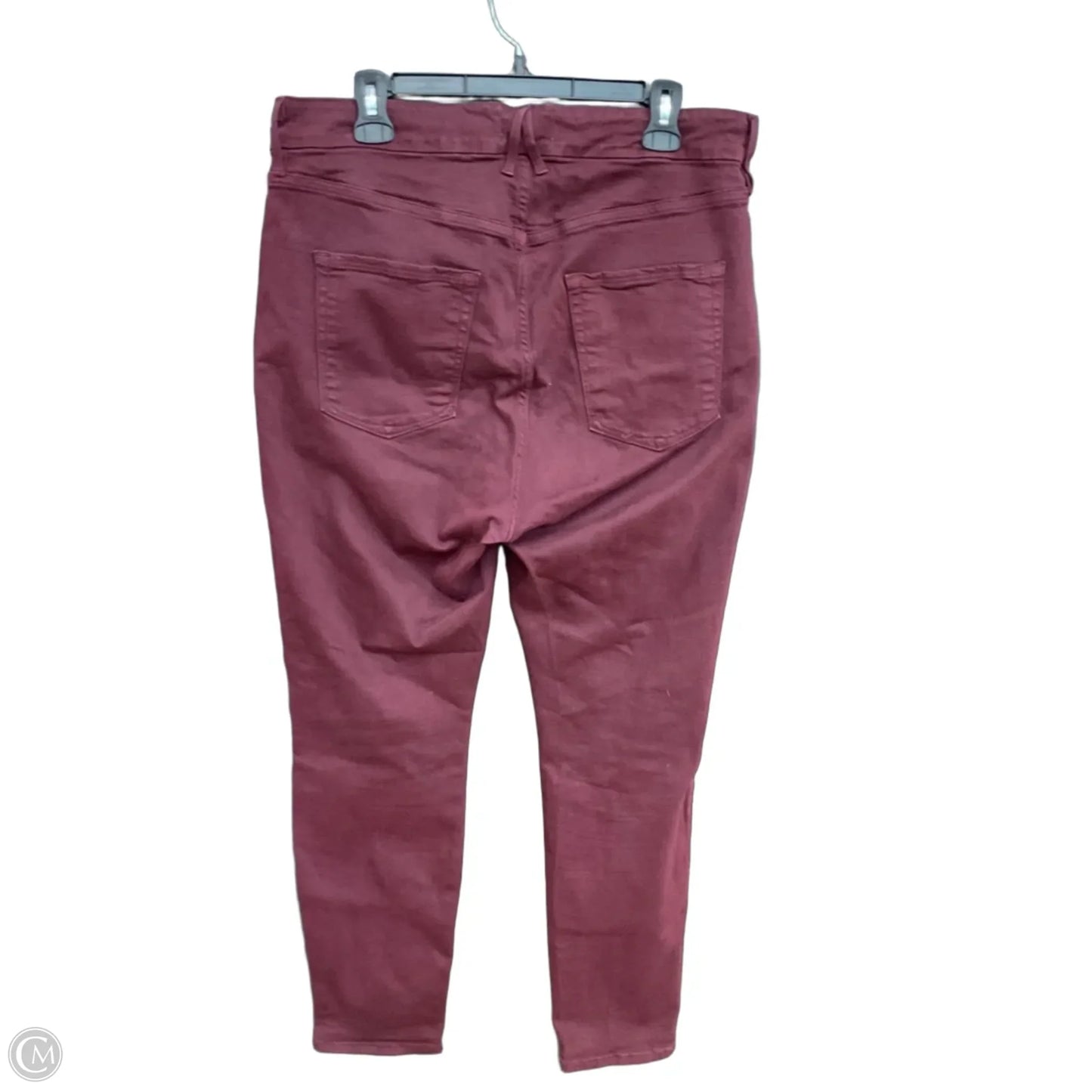 Jeans Skinny By Good American In Red Denim, Size: 18