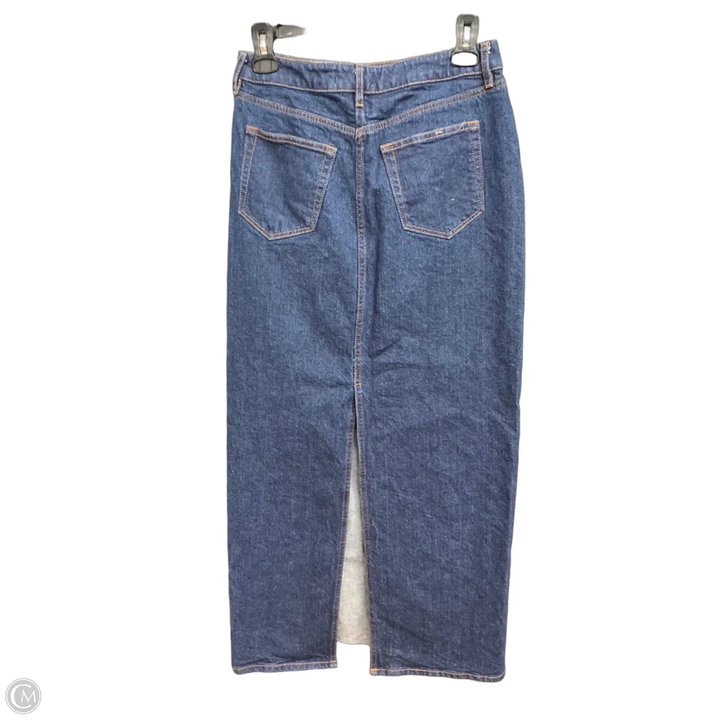 Skirt Midi By Loft In Blue Denim, Size: 0