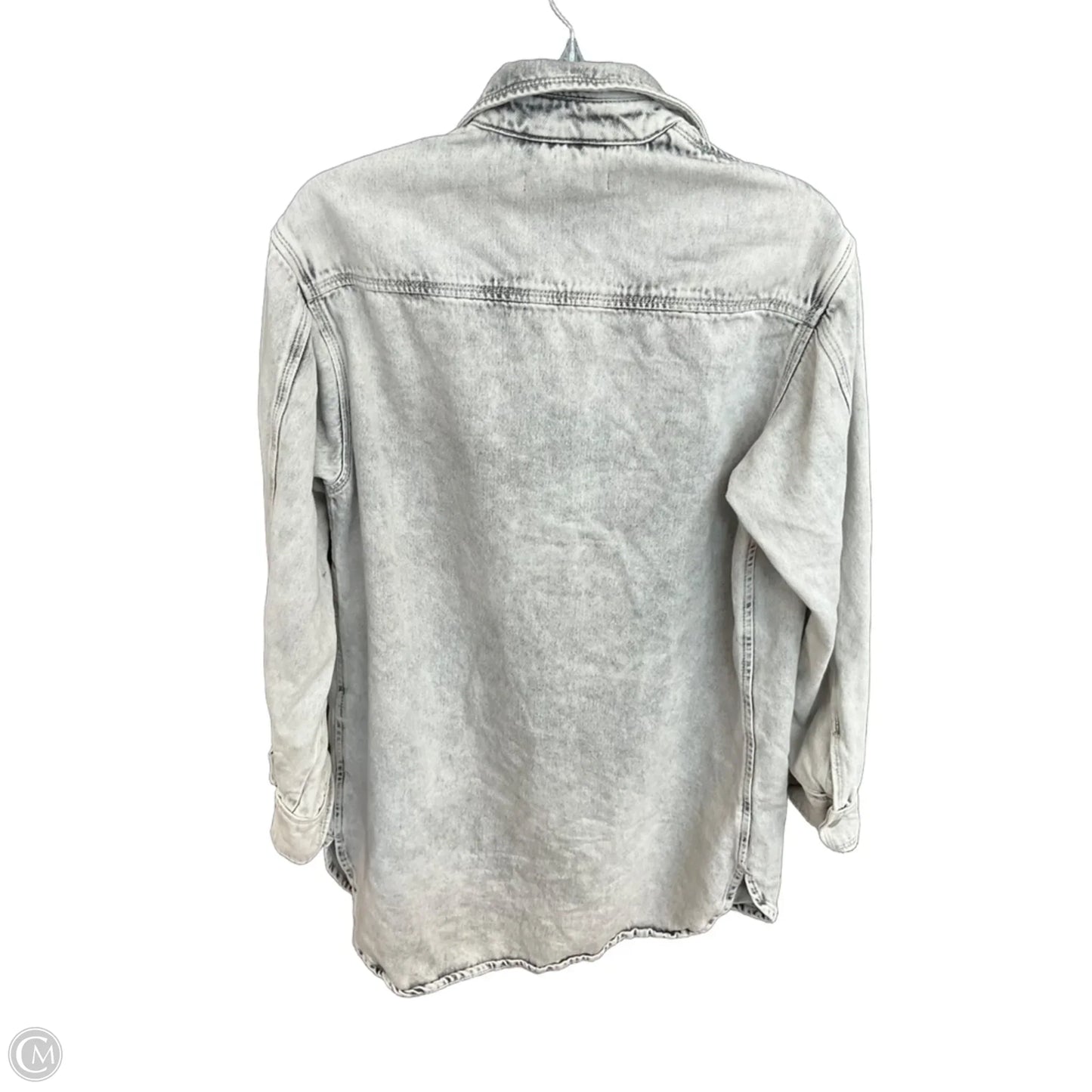 Blouse Designer By All Saints In Grey Denim, Size: S