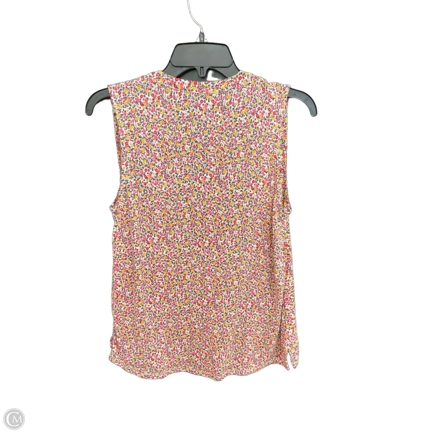 Top Sleeveless By Loft In Floral Print, Size: Xs