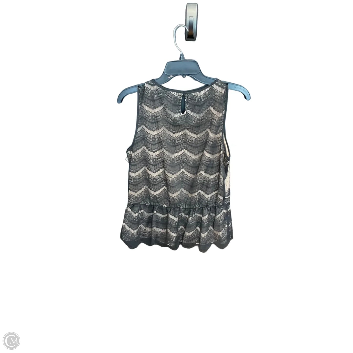 Top Sleeveless By Loft In Black, Size: M