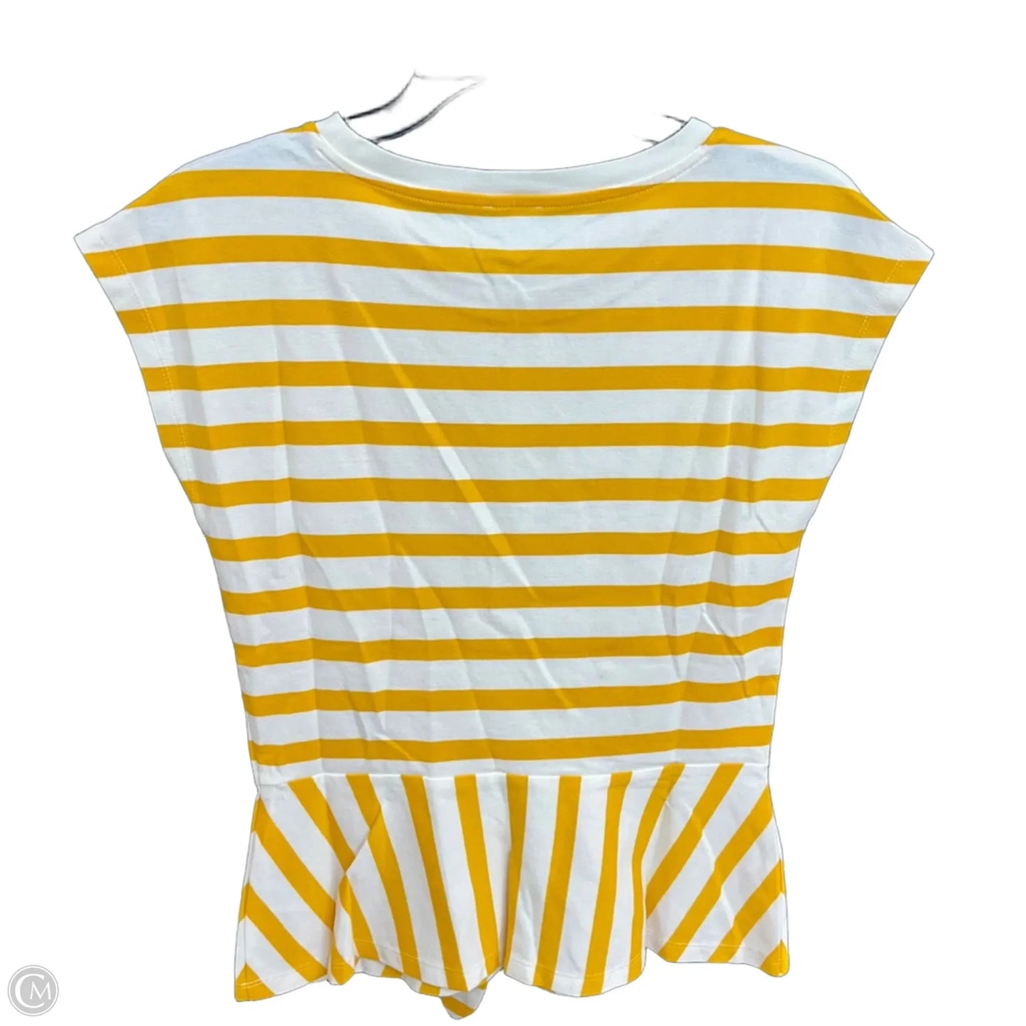 Top Short Sleeve By Talbots In Striped Pattern, Size: Xs