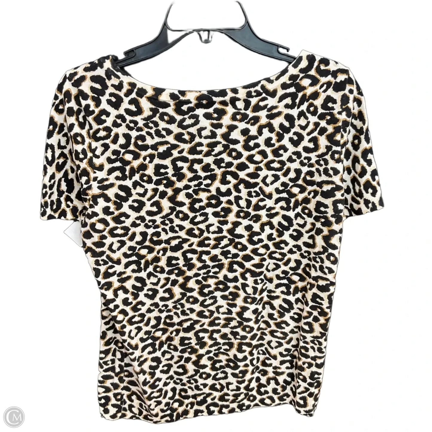 Top Short Sleeve By Talbots In Animal Print, Size: S