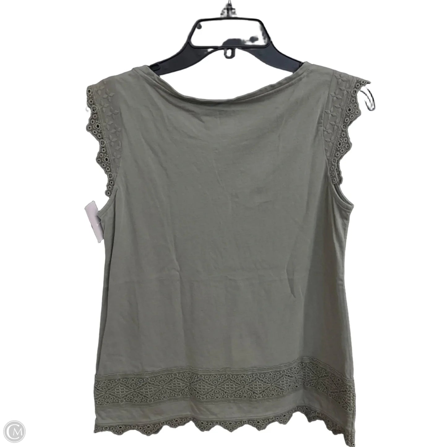Top Sleeveless By Talbots In Green, Size: S