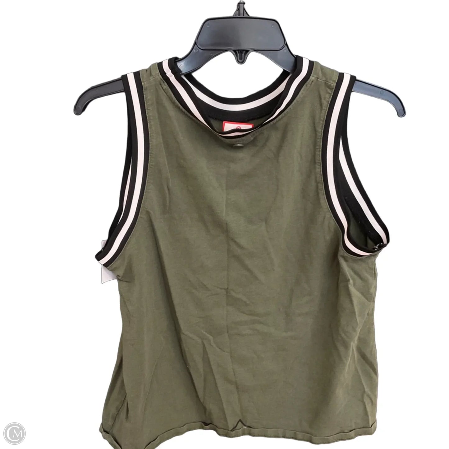 Top Sleeveless By Hunter In Green, Size: L