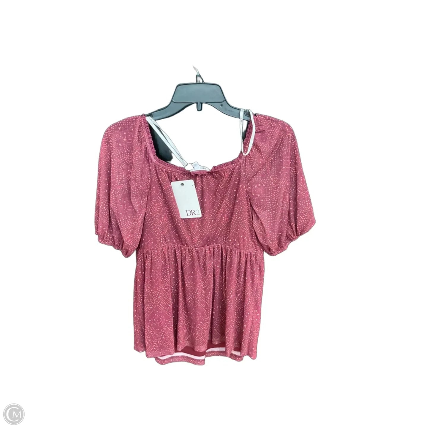 Top Short Sleeve By Dr2 In Maroon, Size: S