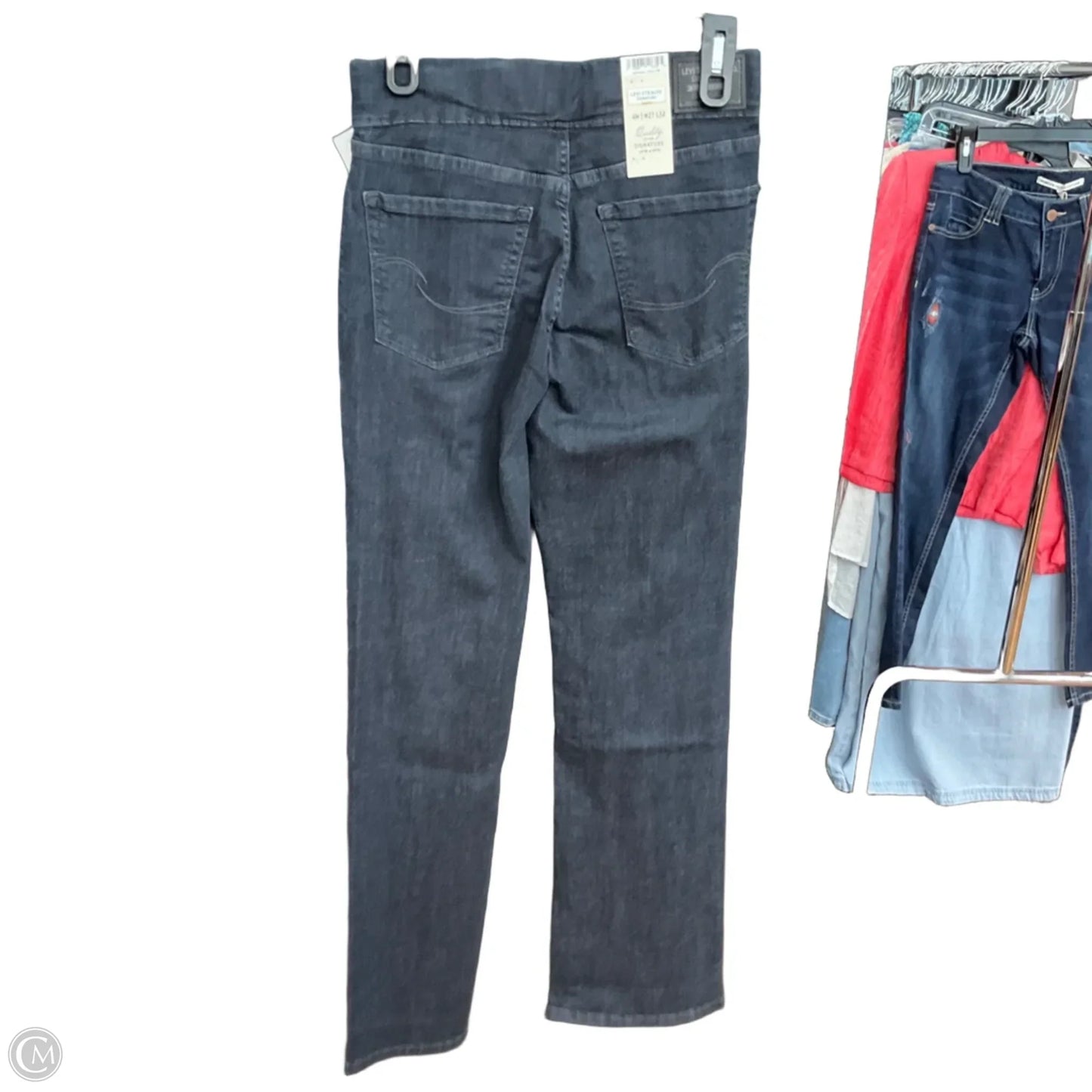 Jeans Boot Cut By Levis In Blue Denim, Size: 4