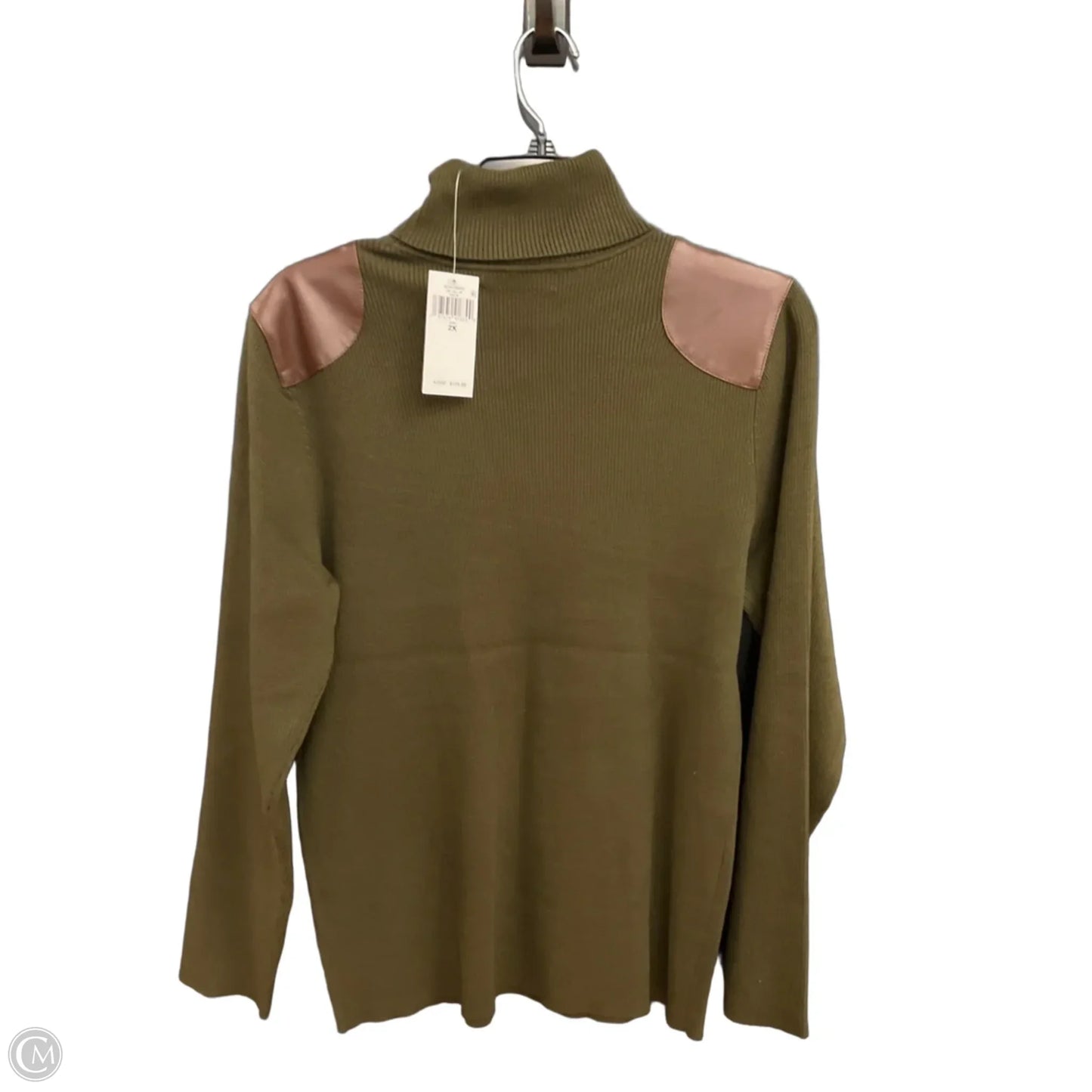 Top Long Sleeve By Lauren By Ralph Lauren In Green, Size: 2x