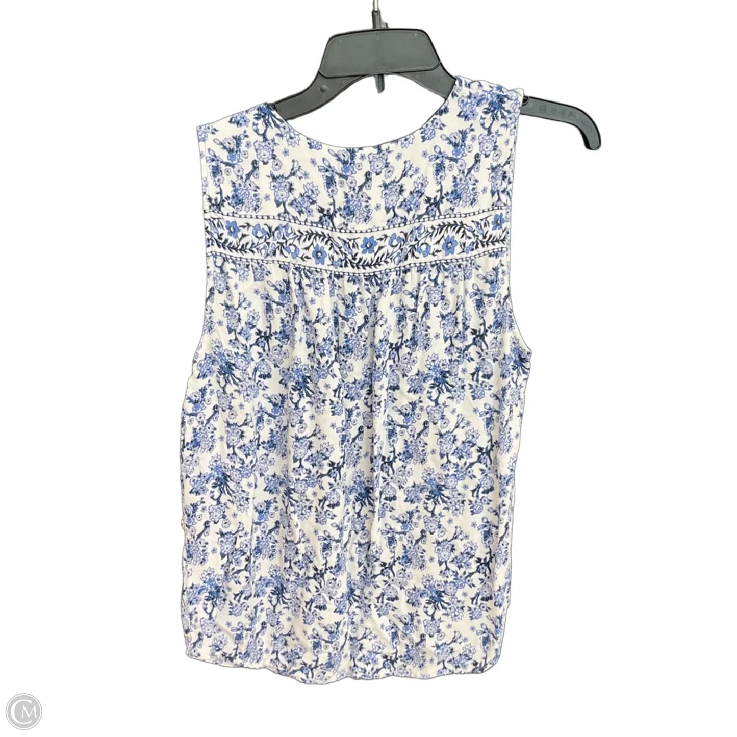Top Sleeveless By Katherine Barclay In Blue, Size: M