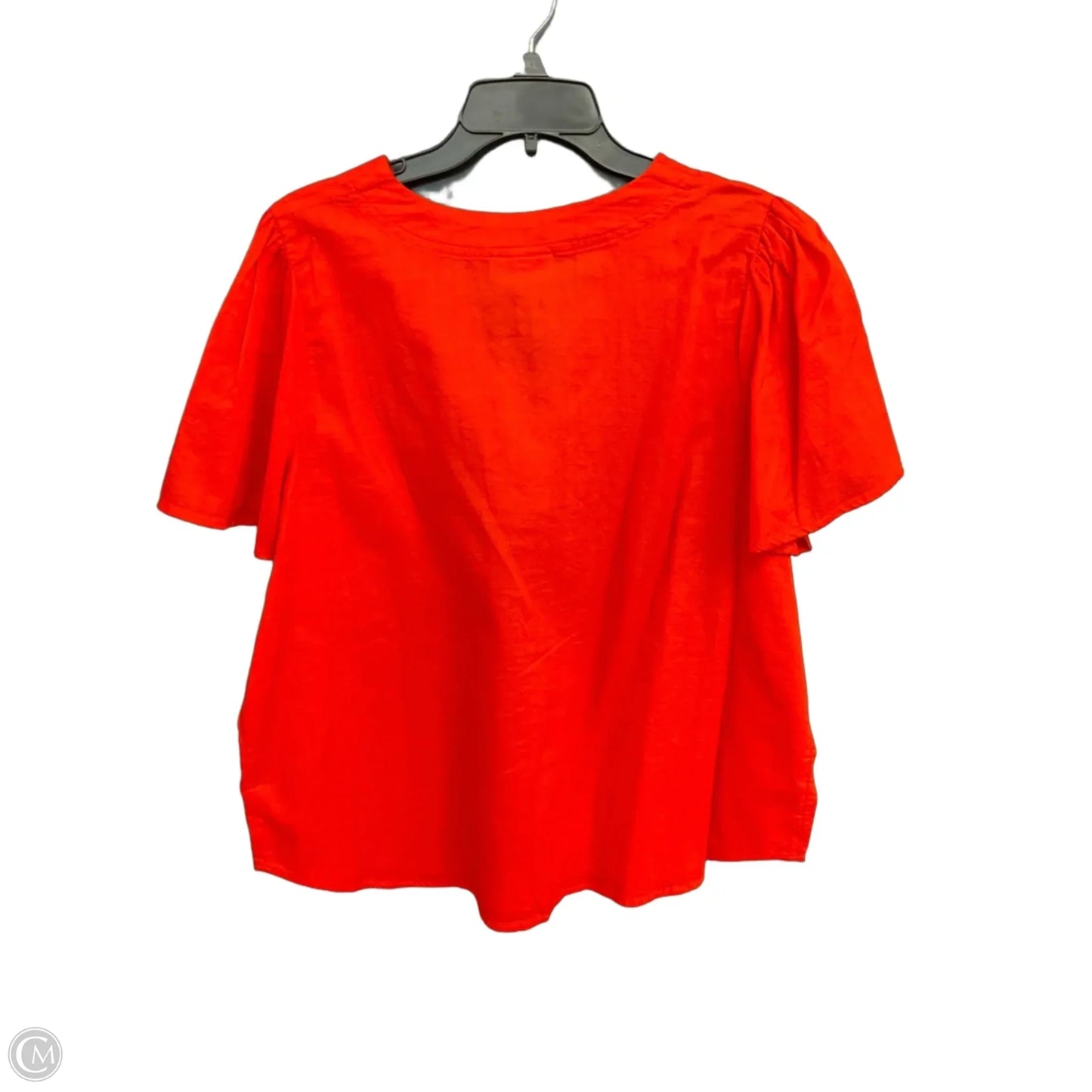 Top Short Sleeve By Knox Rose In Orange, Size: Xl