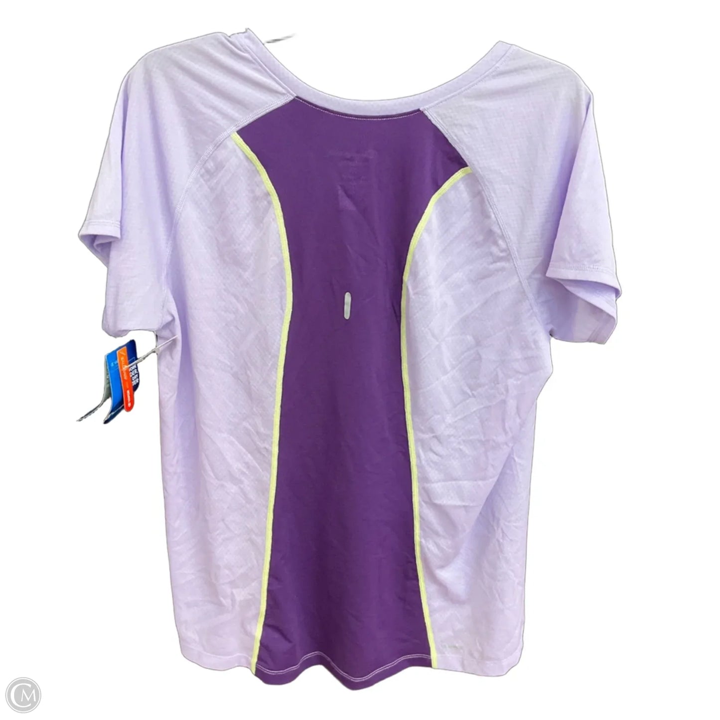 Athletic Top Short Sleeve By Champion In Purple, Size: Xl