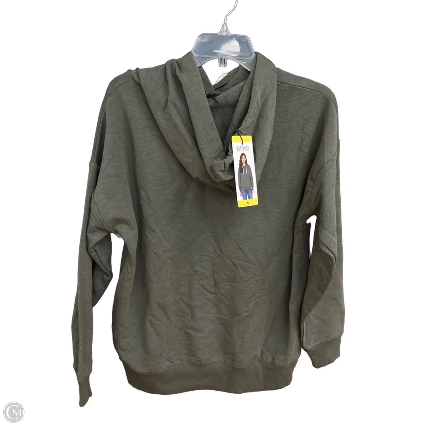 Athletic Sweatshirt Hoodie By Buffalo David Bitton In Green, Size: S