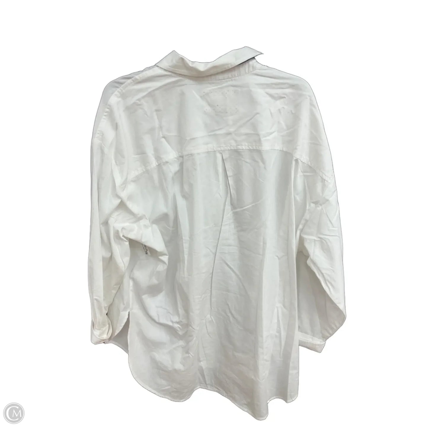 Blouse Long Sleeve By Maeve In White, Size: Xl